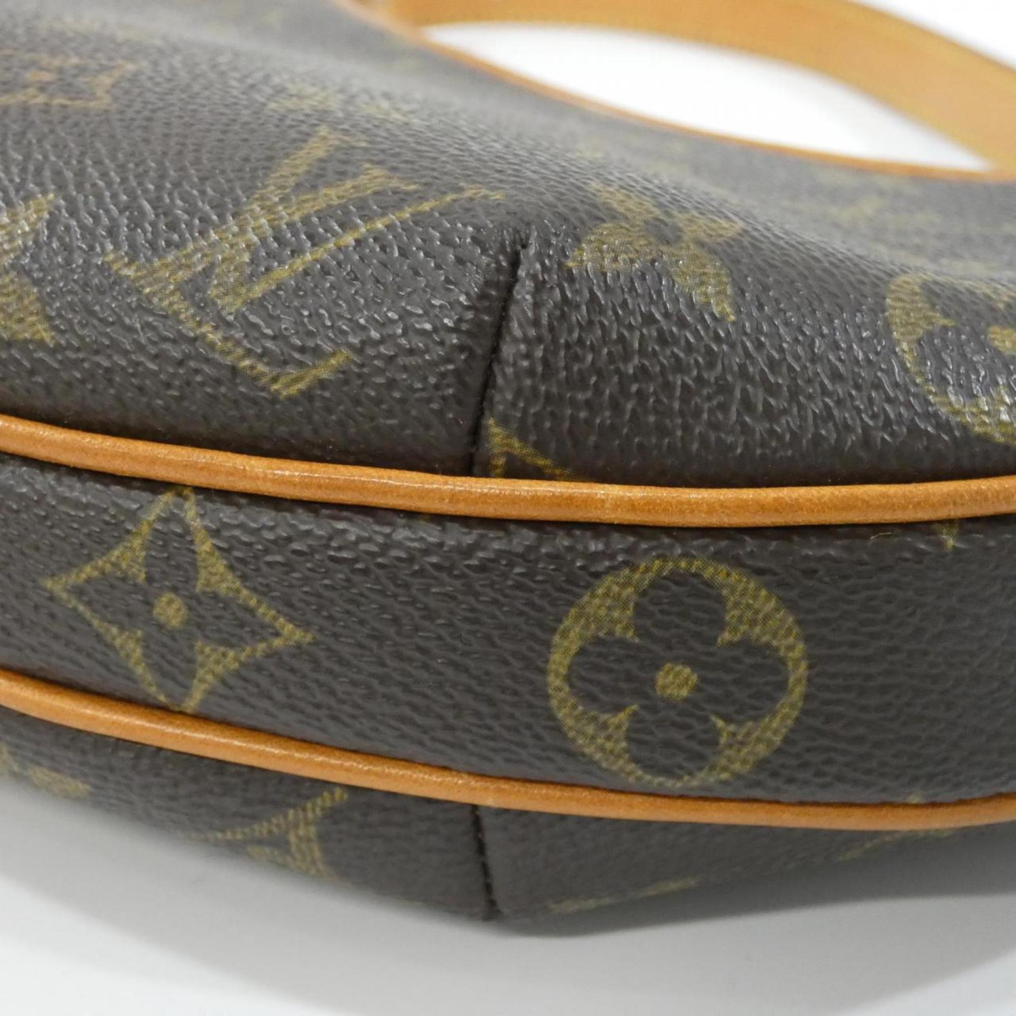 Louis Vuitton Marron Coated Canvas Pochette Shoulder Bag (Pre-Owned)