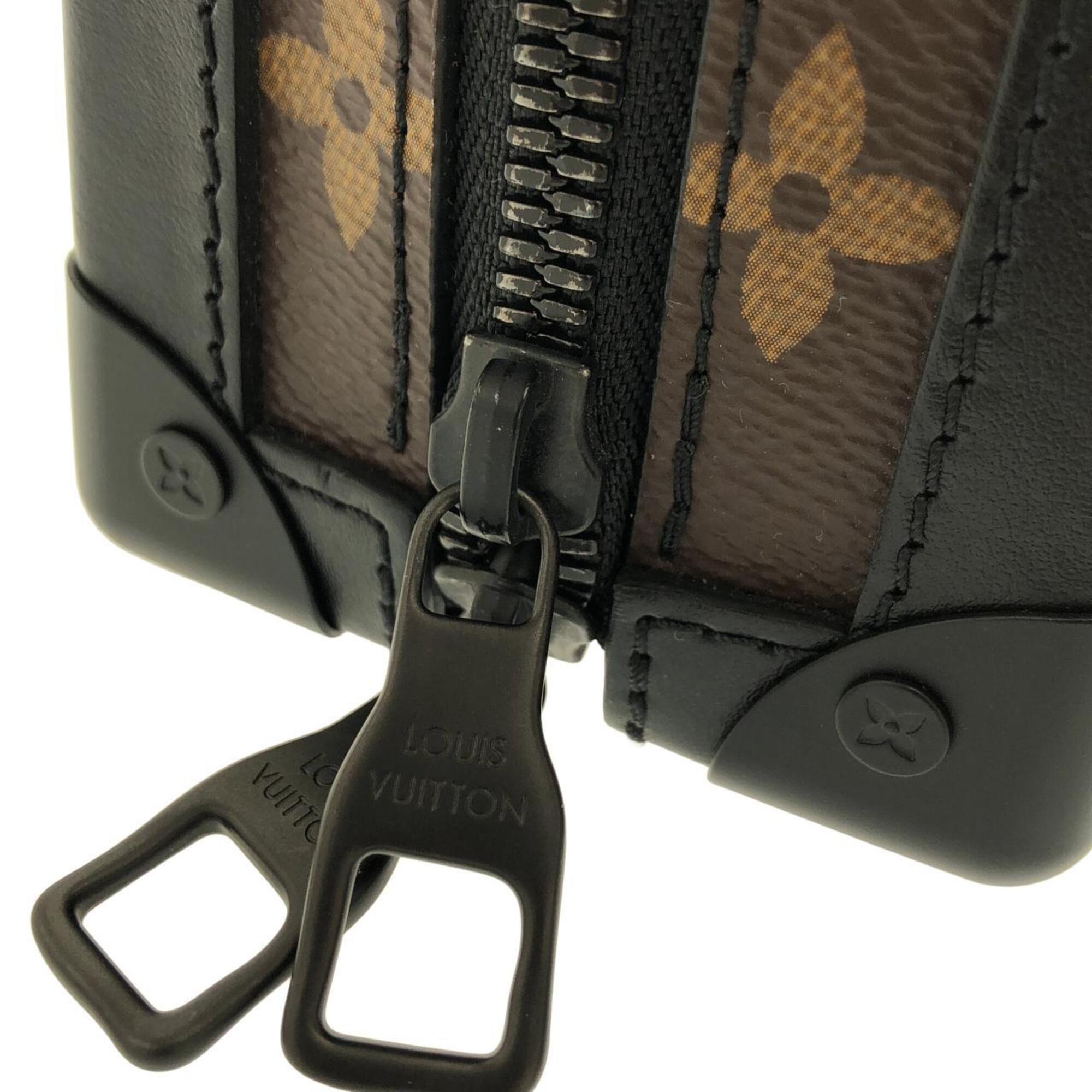 Louis Vuitton Black Marron Coated Canvas Shoulder Bag (Pre-Owned)