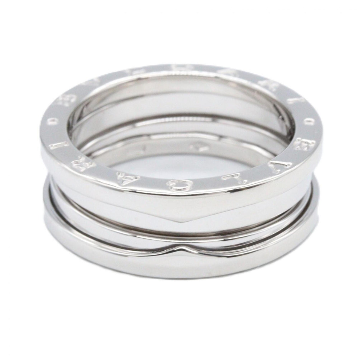 Bvlgari Silver White Gold (18K) Band Ring (Pre-Owned)