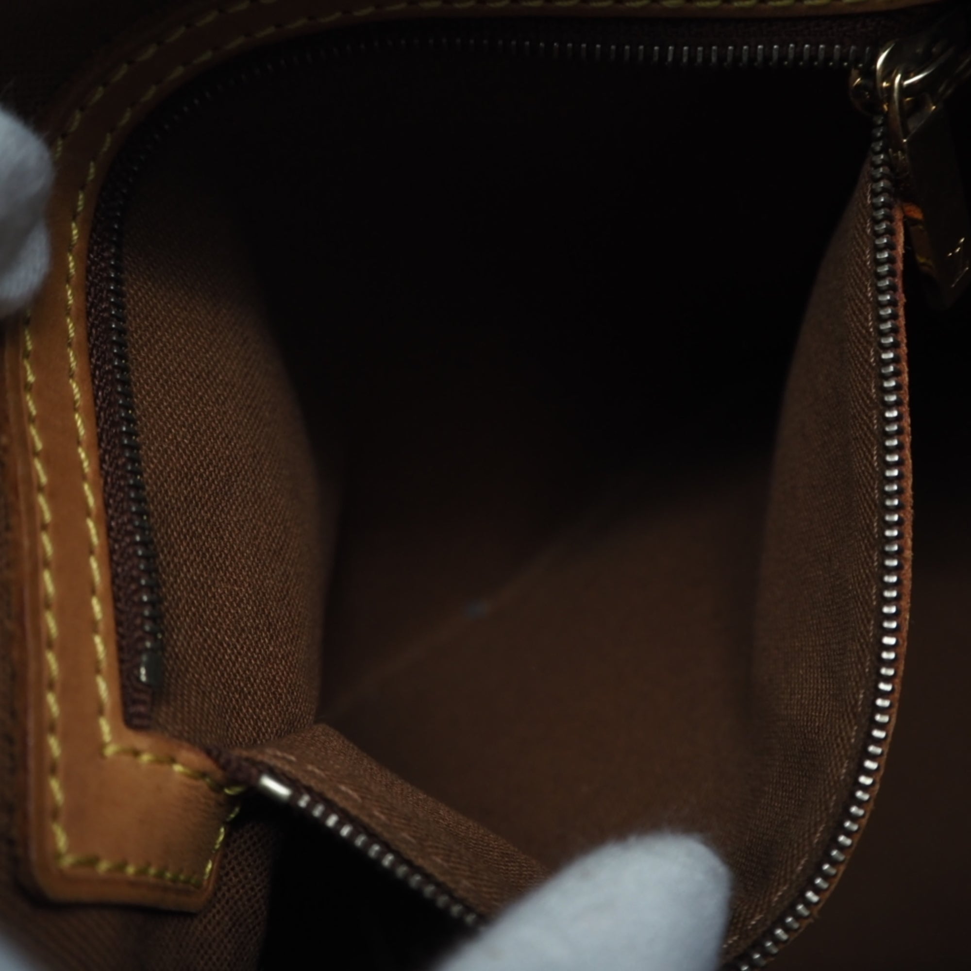 Louis Vuitton Brown Coated Canvas Leather Handbag (Pre-Owned)