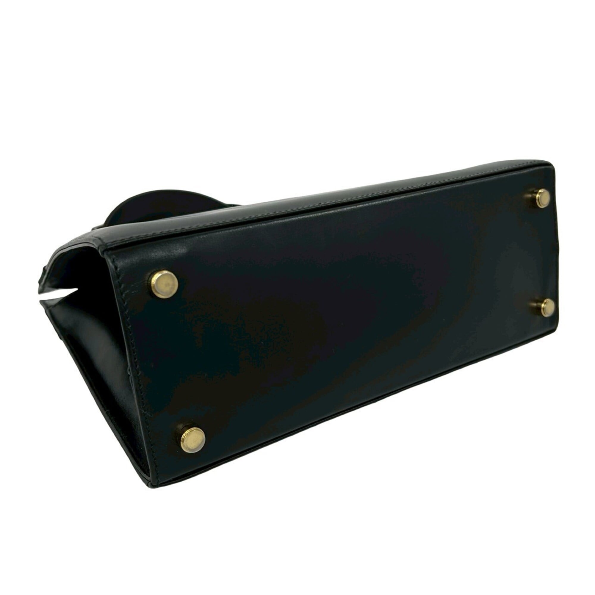 Salvatore Ferragamo Black Leather Shoulder Bag (Pre-Owned)