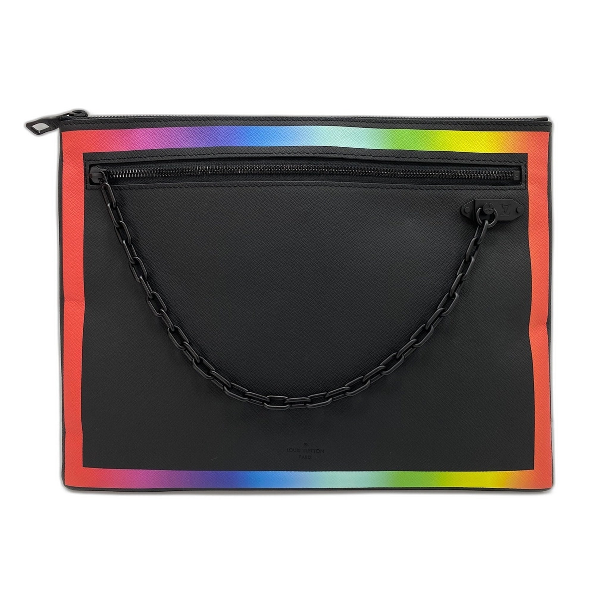 Louis Vuitton Black Multi-Color Clutch Bag (Pre-Owned)