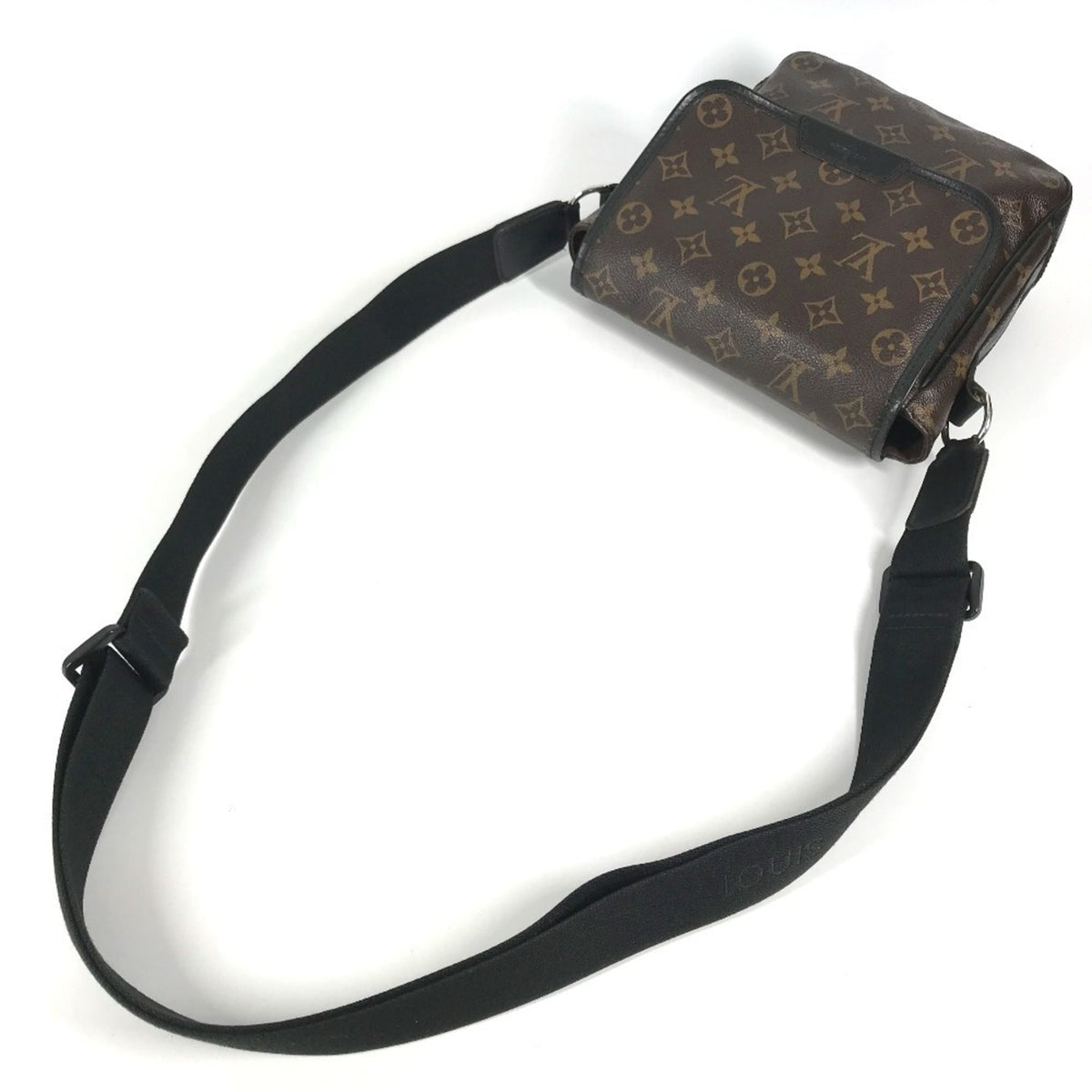 Louis Vuitton Black Brown Monogram Canvas Pochette Shoulder Bag (Pre-Owned)