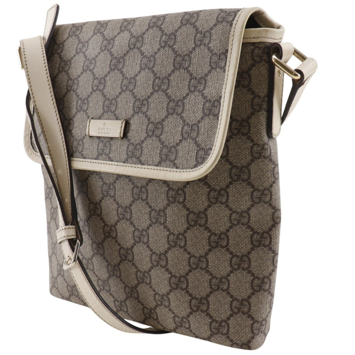 Gucci Beige Gg Supreme Shoulder Bag (Pre-Owned)