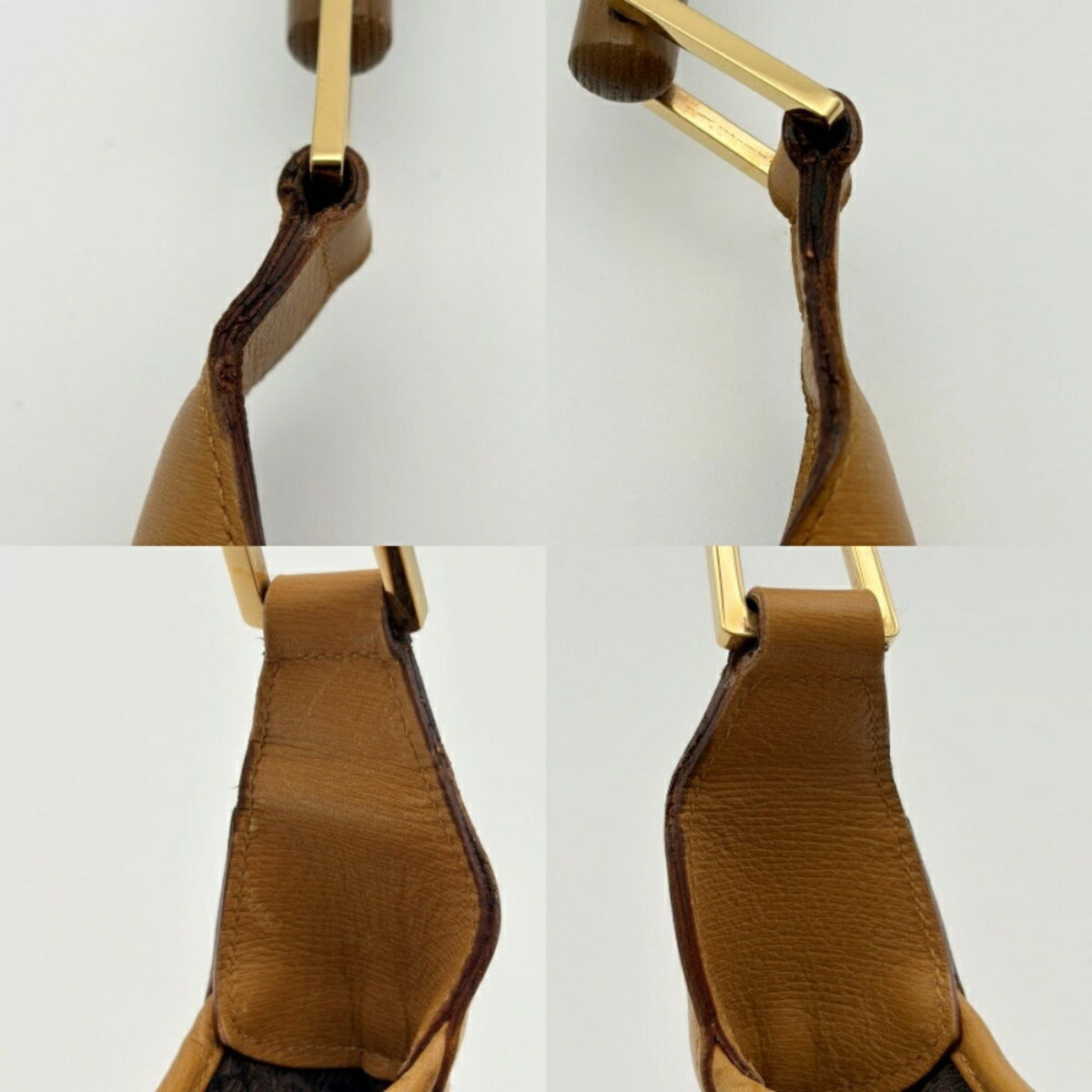 Gucci Camel Bamboo Leather Shoulder Bag (Pre-Owned)