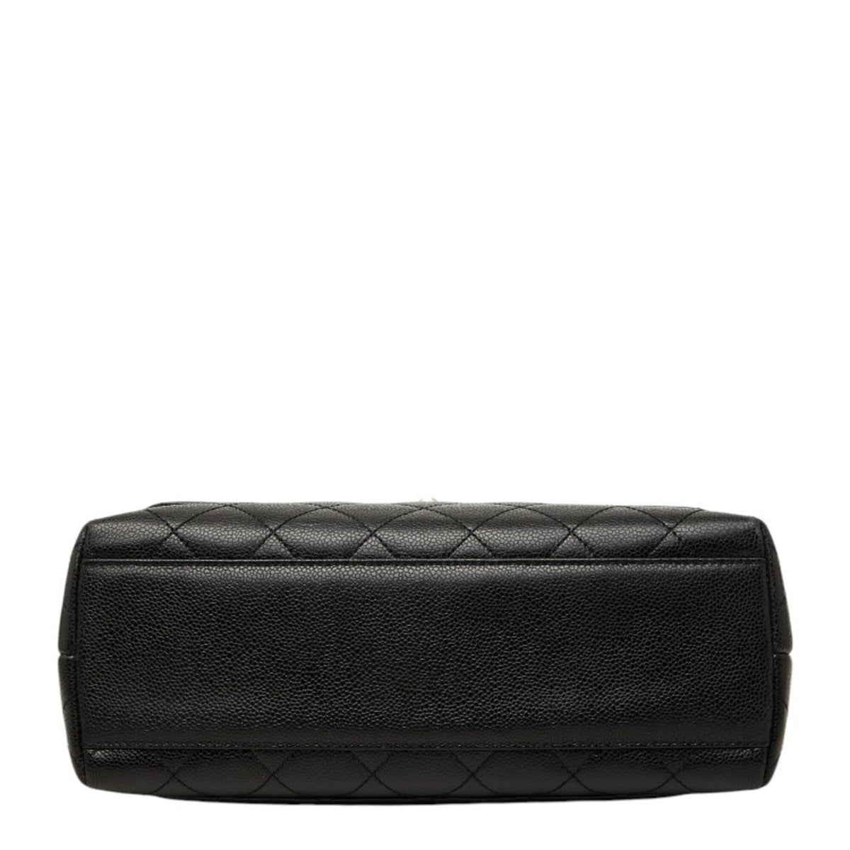 Chanel Black Grained Calfskin Handbag (Pre-Owned)