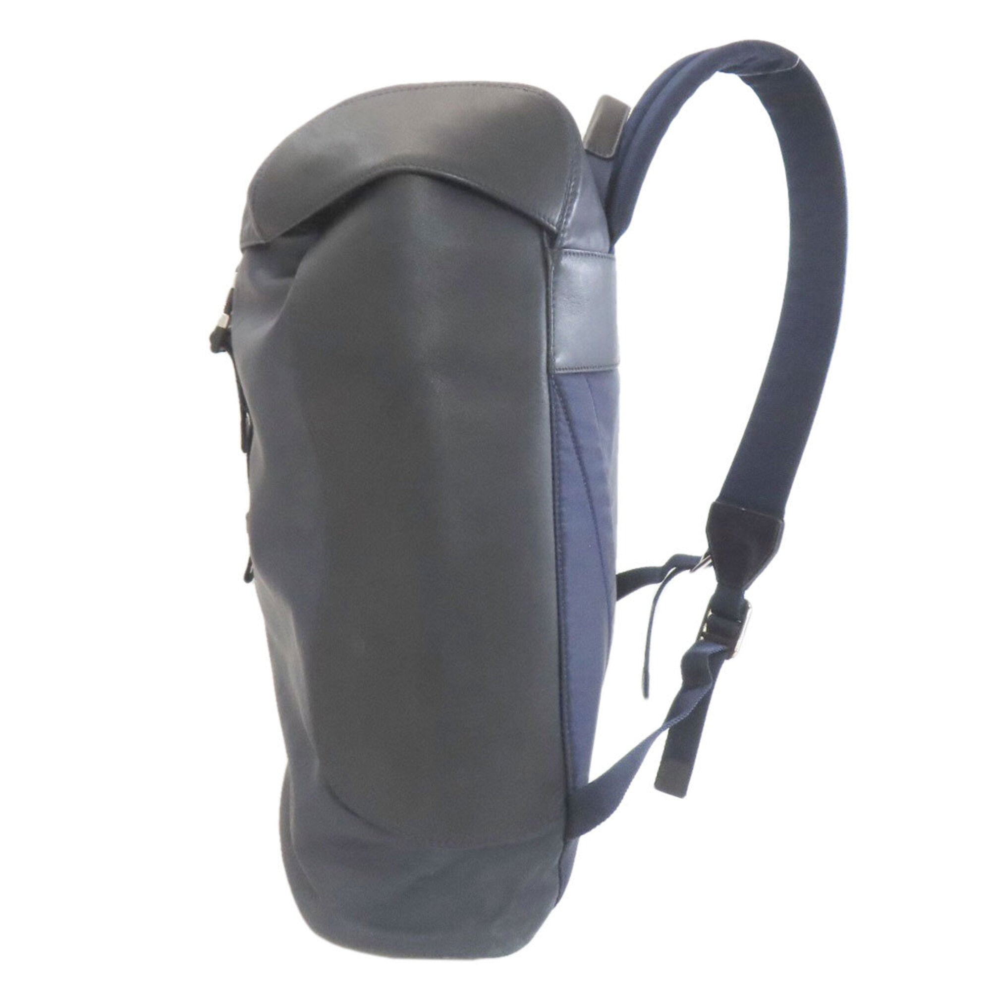 Louis Vuitton Navy Leather Backpack (Pre-Owned)