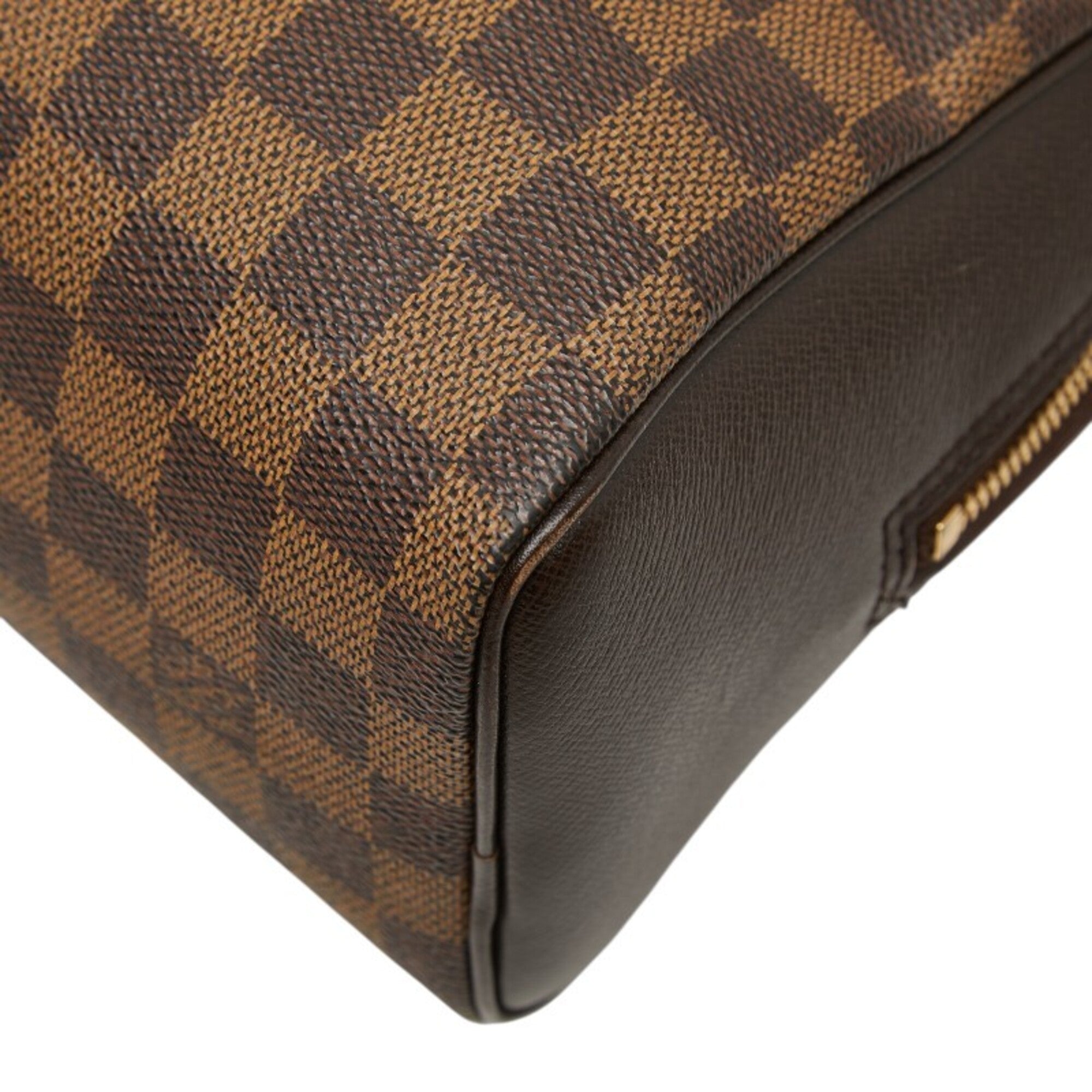 Louis Vuitton Brown Damier Canvas Pvc Leather Handbag (Pre-Owned)