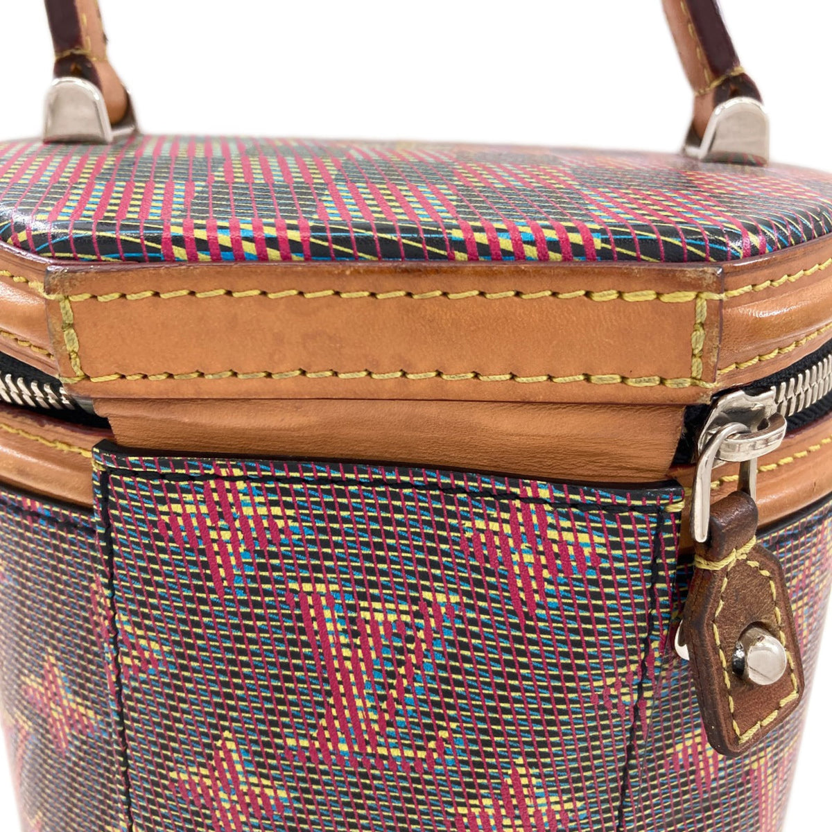 Louis Vuitton Brown Red Color Handbag (Pre-Owned)