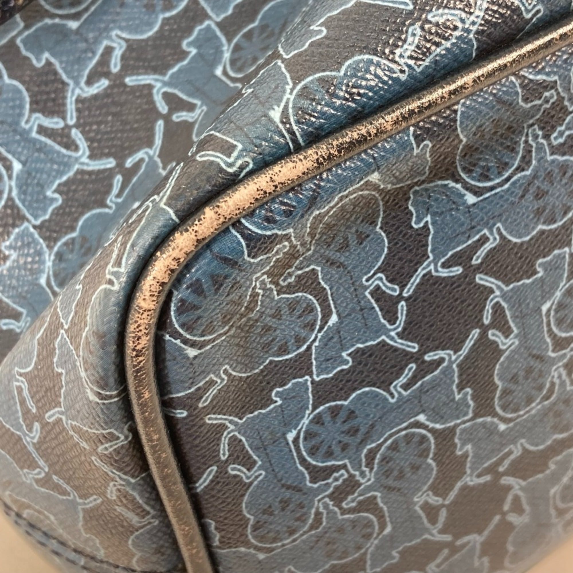 Celine Blue Leather Shoulder Bag (Pre-Owned)