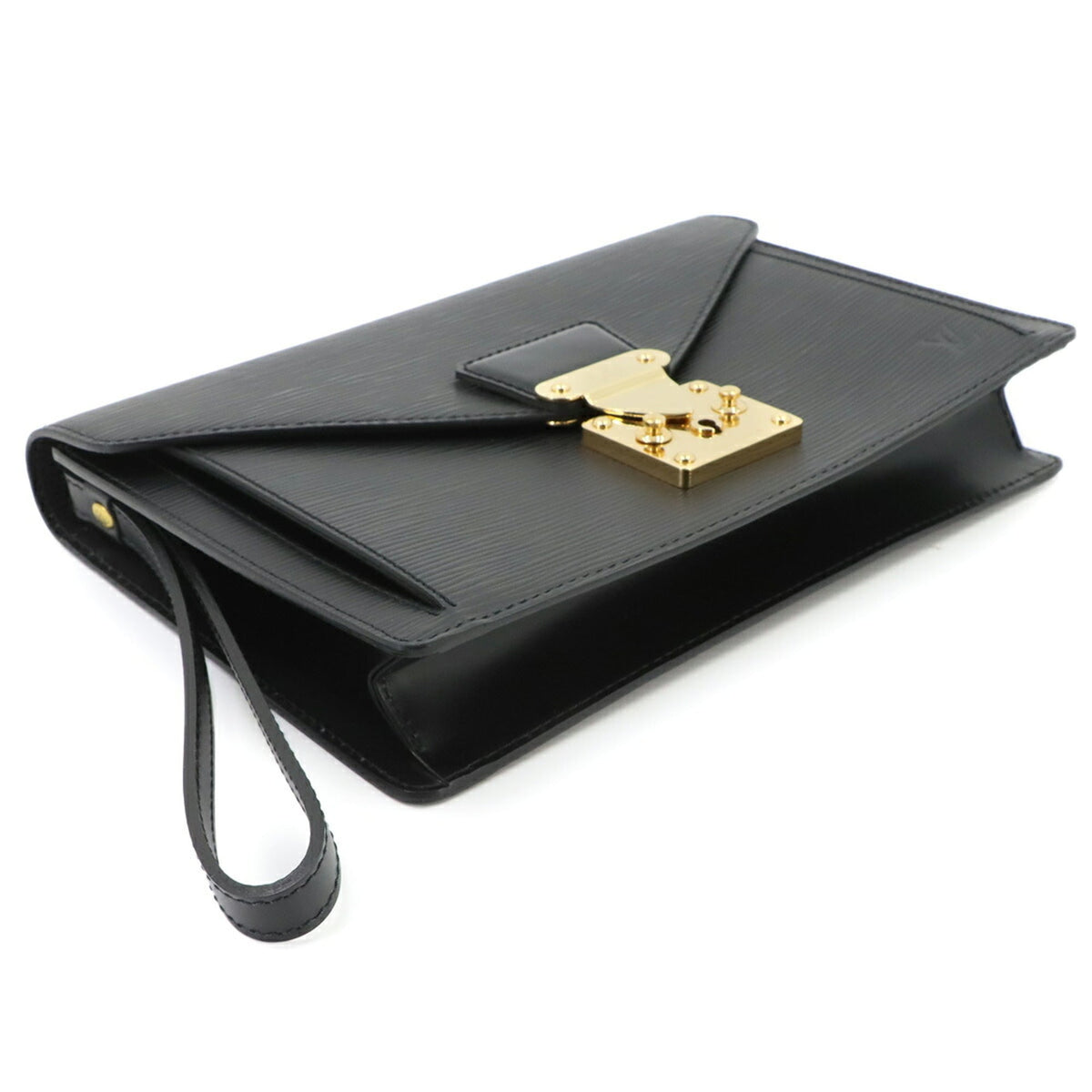 Louis Vuitton Noir Epi Leather Clutch Bag Pochette (Pre-Owned)