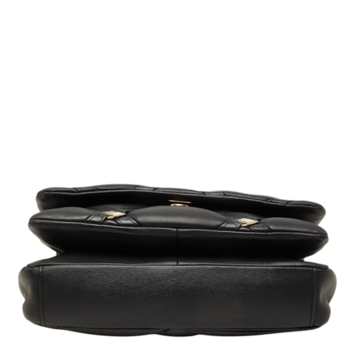 Salvatore Ferragamo Black Leather Shoulder Bag (Pre-Owned)