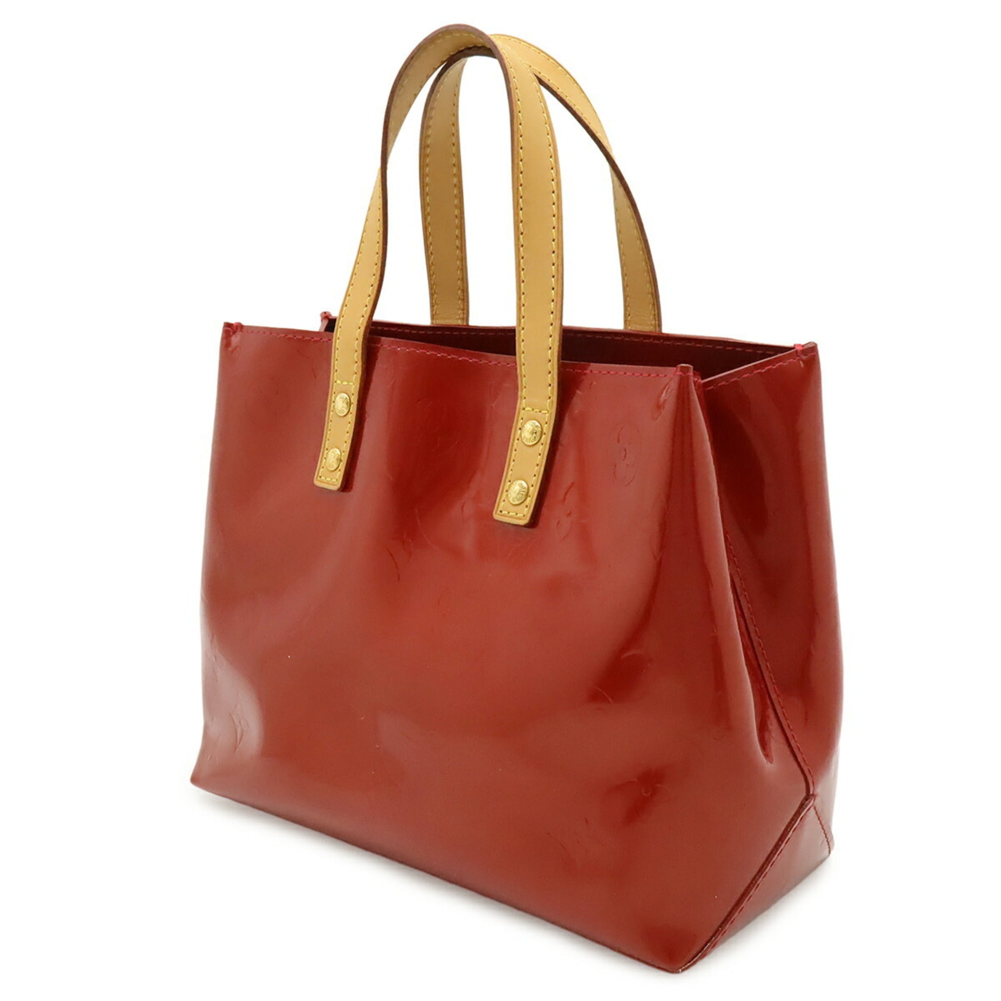 Louis Vuitton Pomme D'amour Red Color Monogram Vernis Handbag (Pre-Owned)