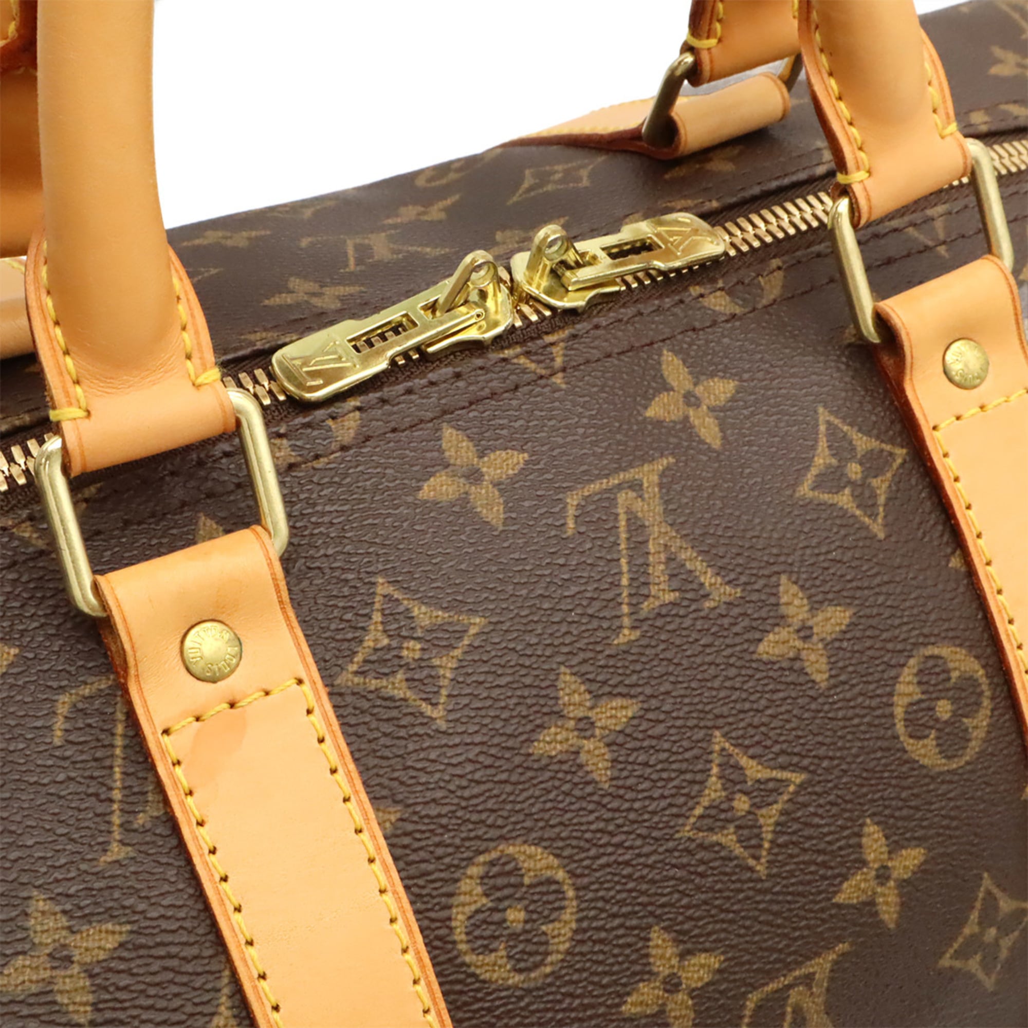 Louis Vuitton Brown Monogram Canvas Boston Bag Shoulder Bag (Pre-Owned)