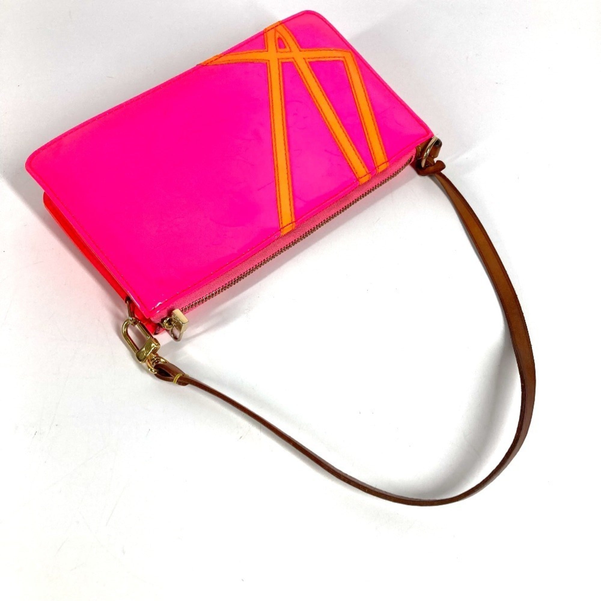 Louis Vuitton Pink Monogram Vernis Handbag Pouch Shoulder Bag (Pre-Owned)