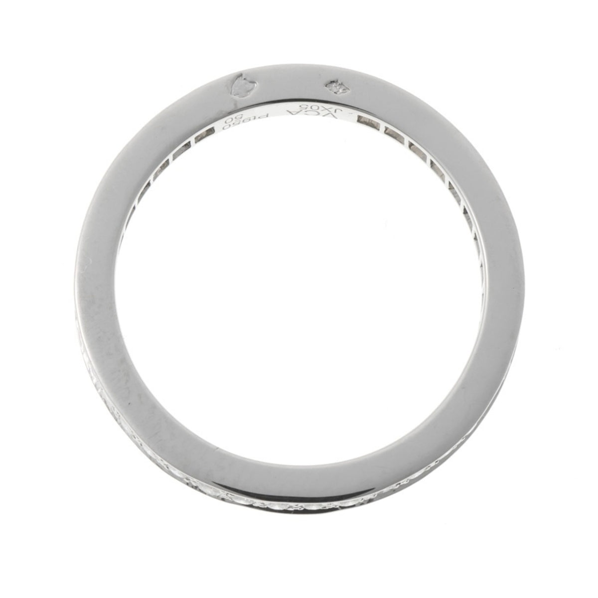 Van Cleef & Arpels Platinum Platinum 950 Band Ring (Pre-Owned)