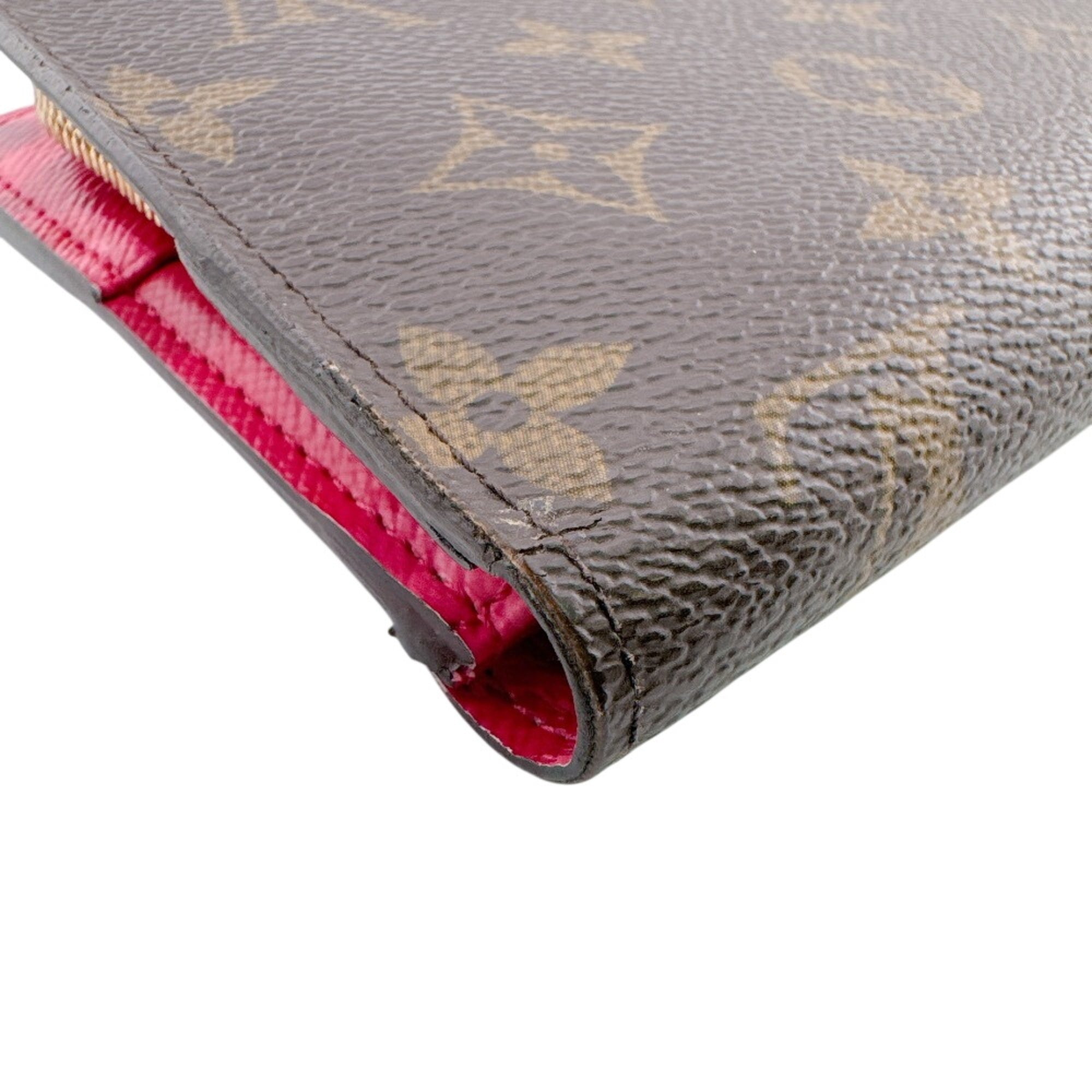 Louis Vuitton Brown Indian Rose Monogram Leather Long Wallet (Bi-Fold) (Pre-Owned)