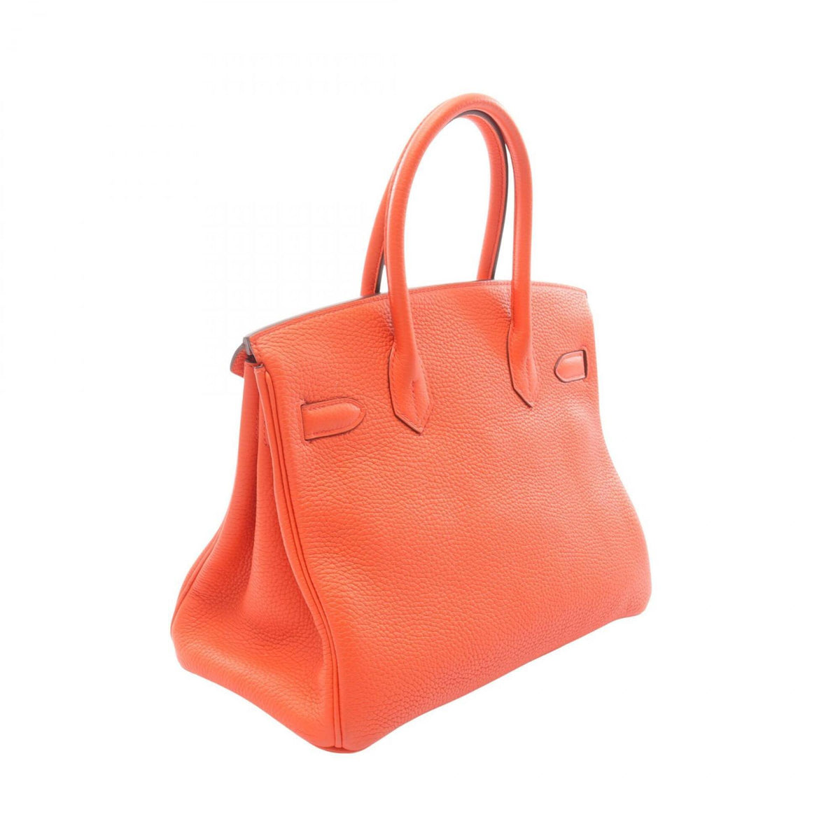 Hermes Orange Togo Leather Leather Handbag (Pre-Owned)
