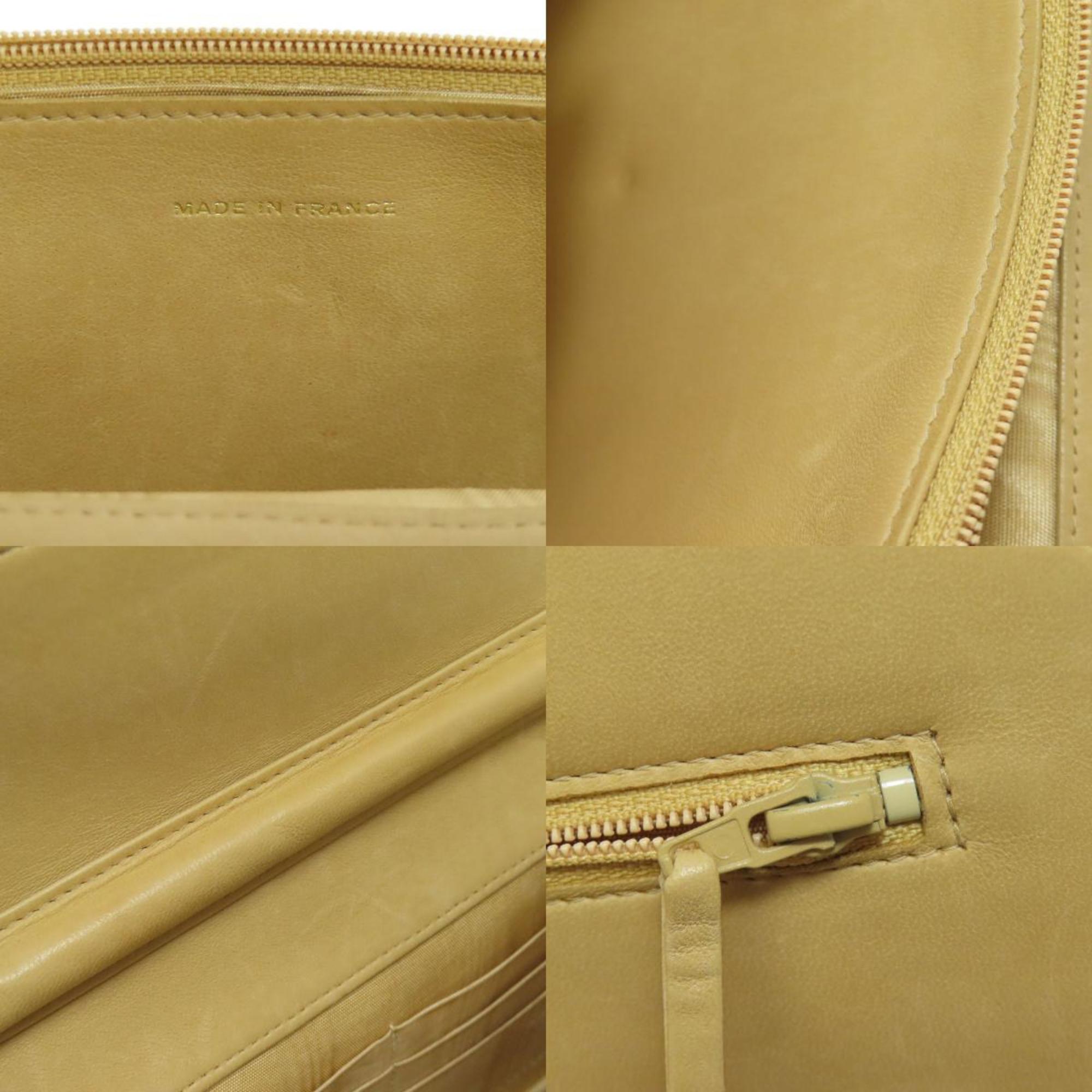 Chanel Yellow Caviar Leather Chain/Shoulder Wallet (Pre-Owned)
