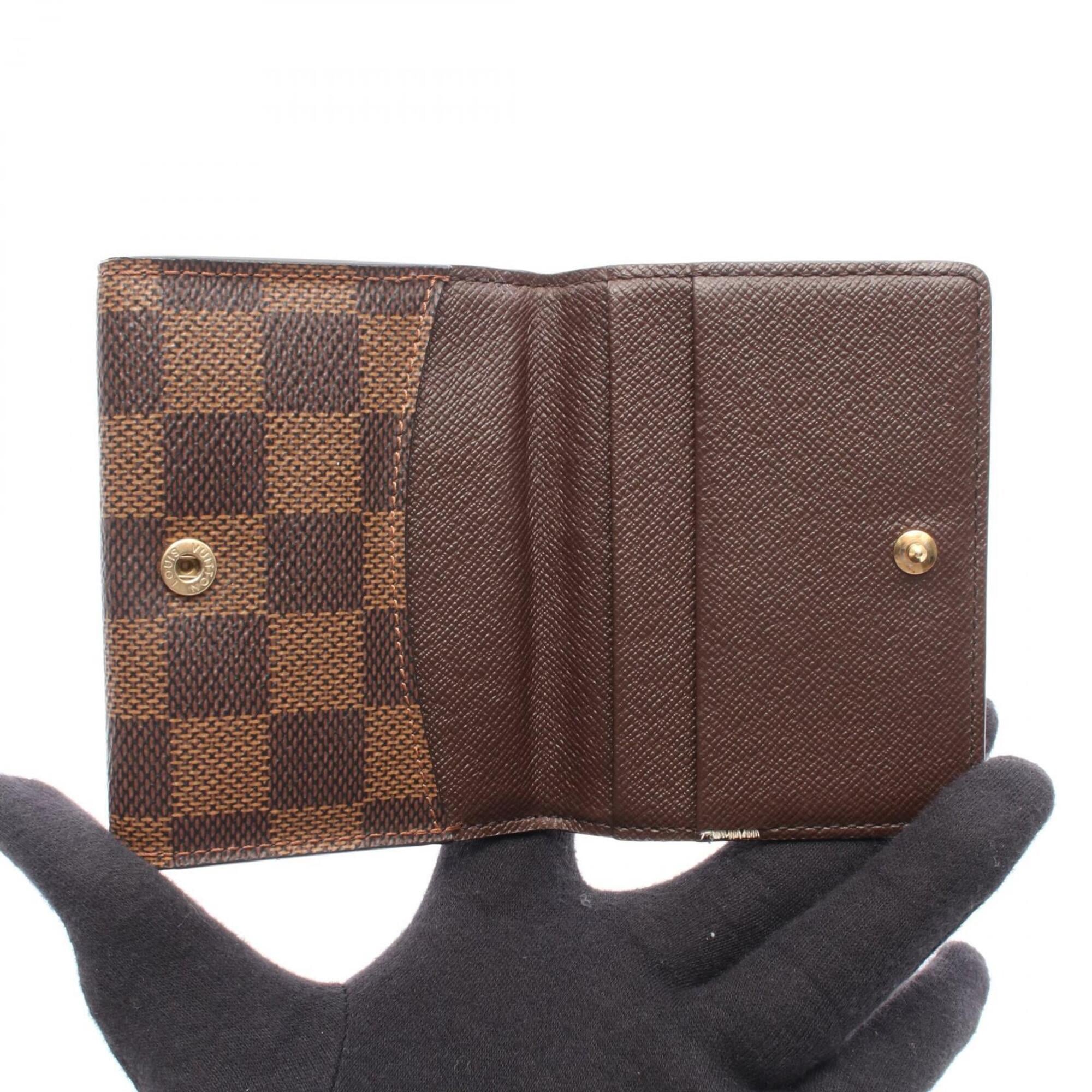 Louis Vuitton Brown Ebene Coated Canvas Coin Purse/Coin Case (Pre-Owned)