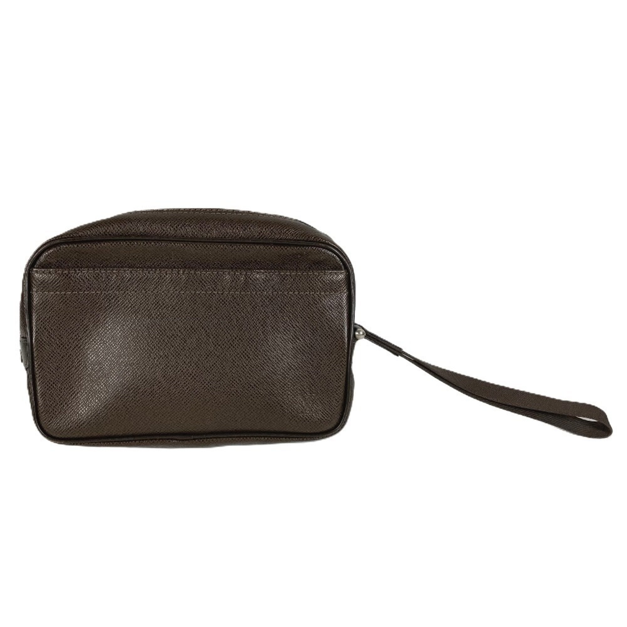 Louis Vuitton Brown Grizzly Taiga Leather Leather Clutch Bag (Pre-Owned)