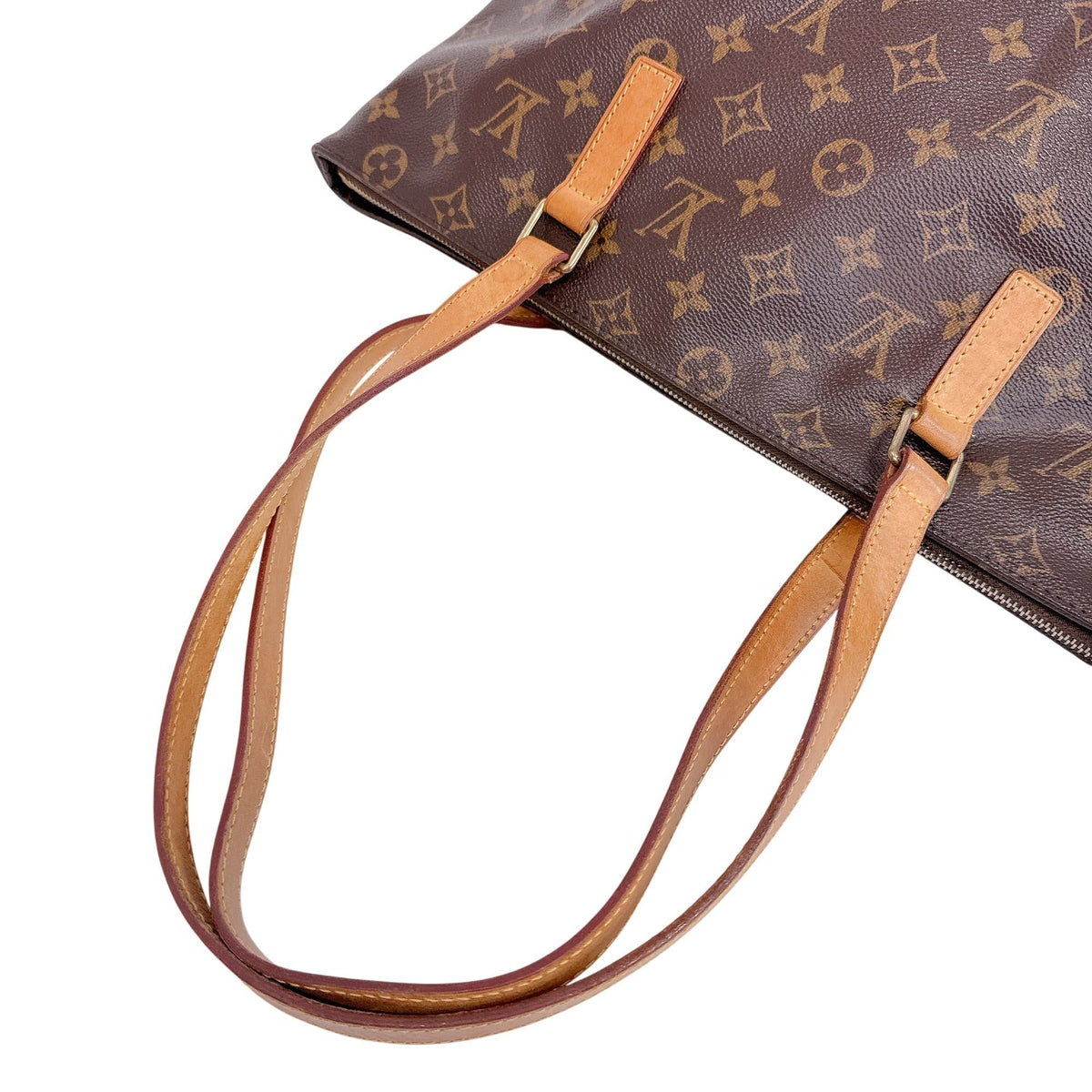Louis Vuitton Brown Leather Tote Bag (Pre-Owned)