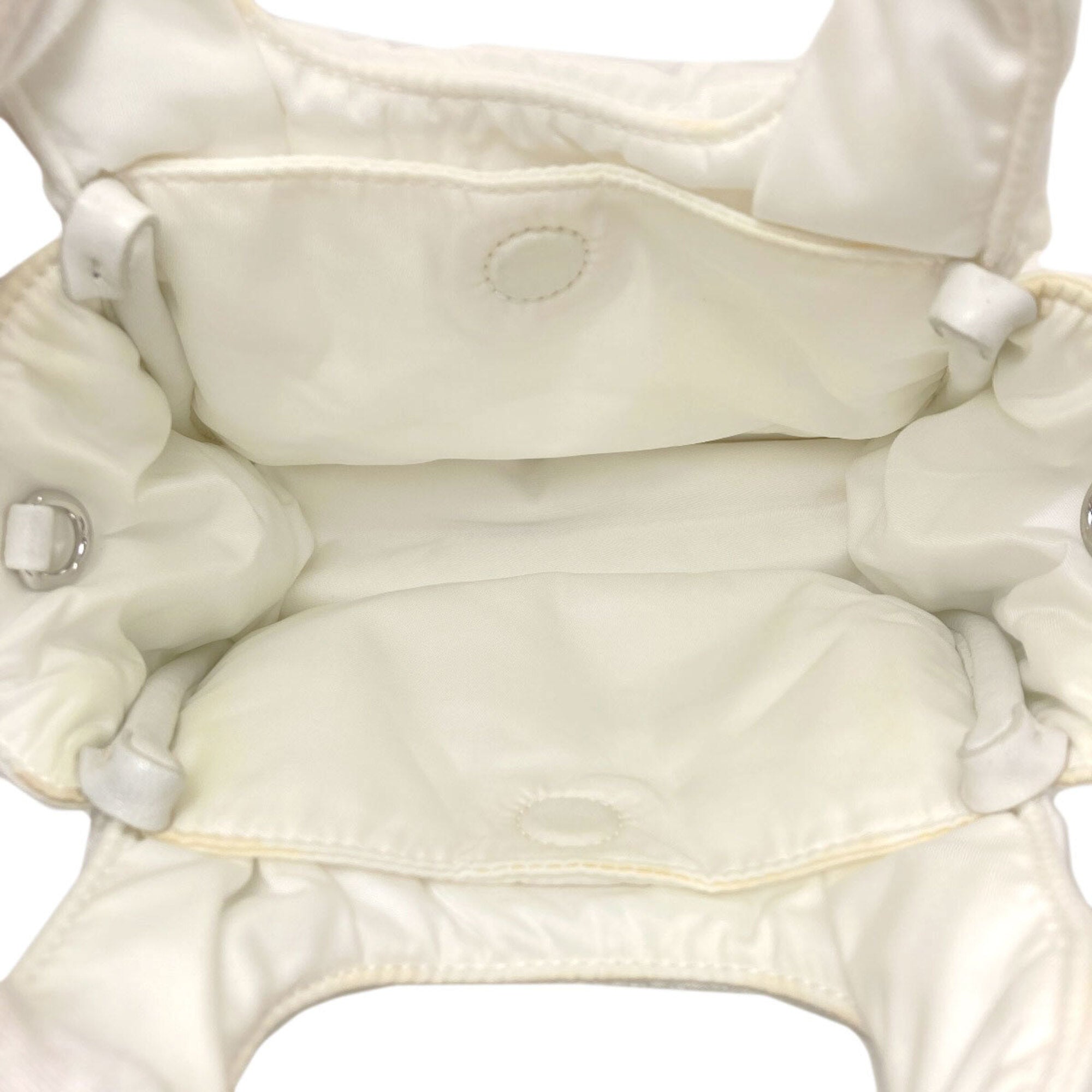 Prada White Nylon Handbag (Pre-Owned)