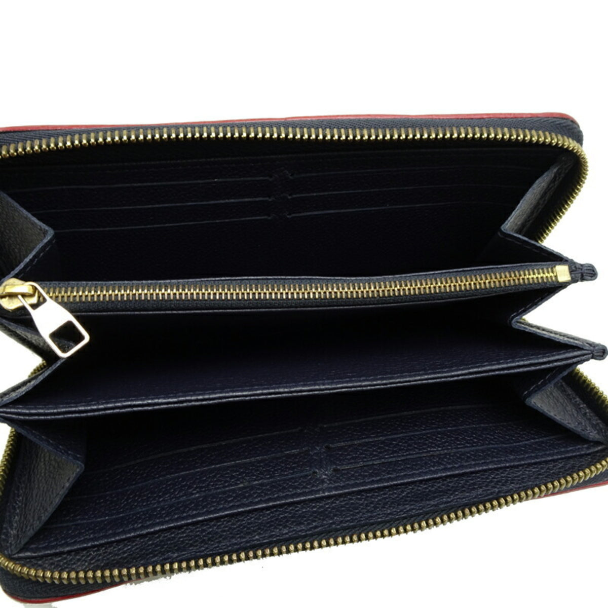 Louis Vuitton Marine Rouge Navy Monogram Empreinte Long Wallet (Bi-Fold) (Pre-Owned)