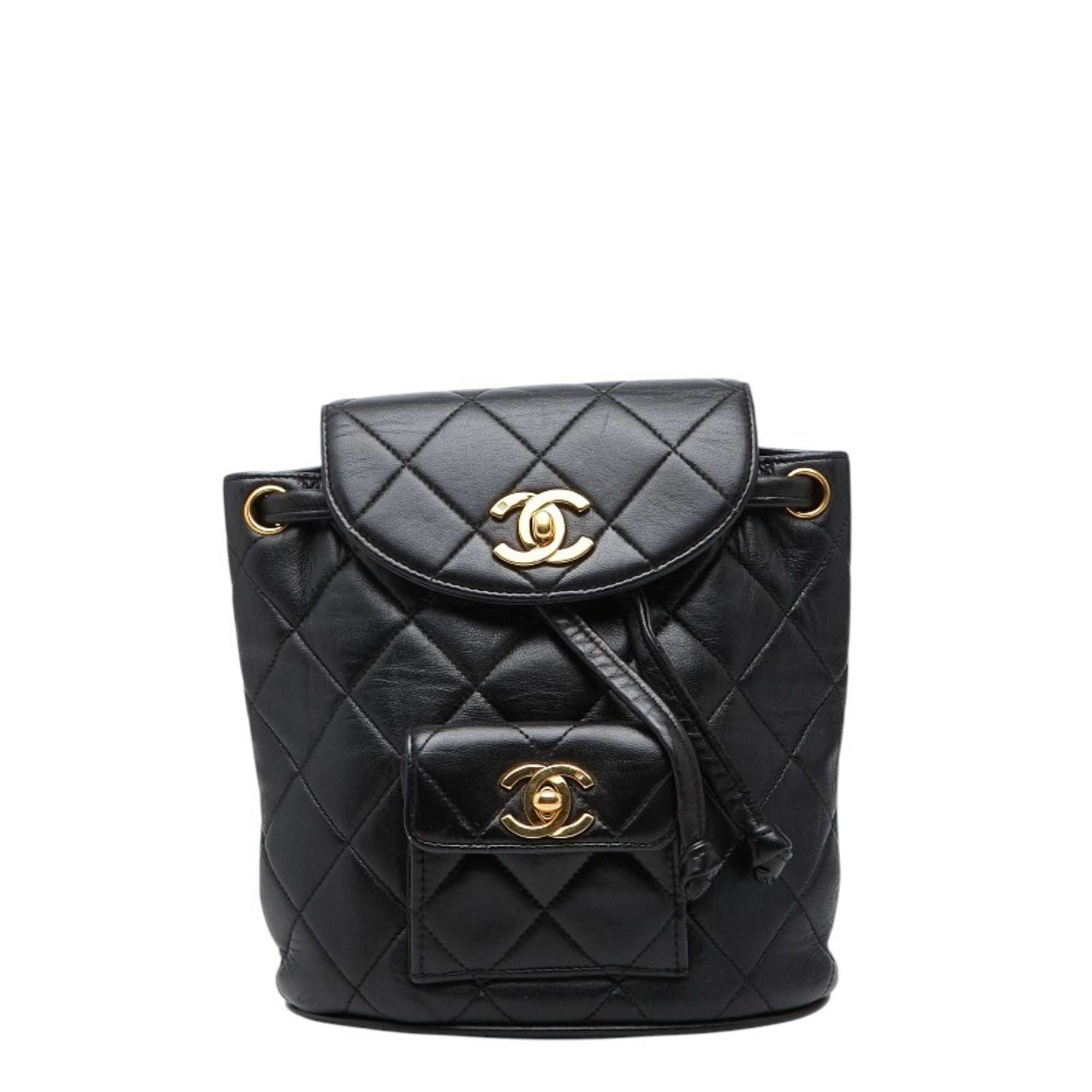 Chanel Black Leather Backpack (Pre-Owned)