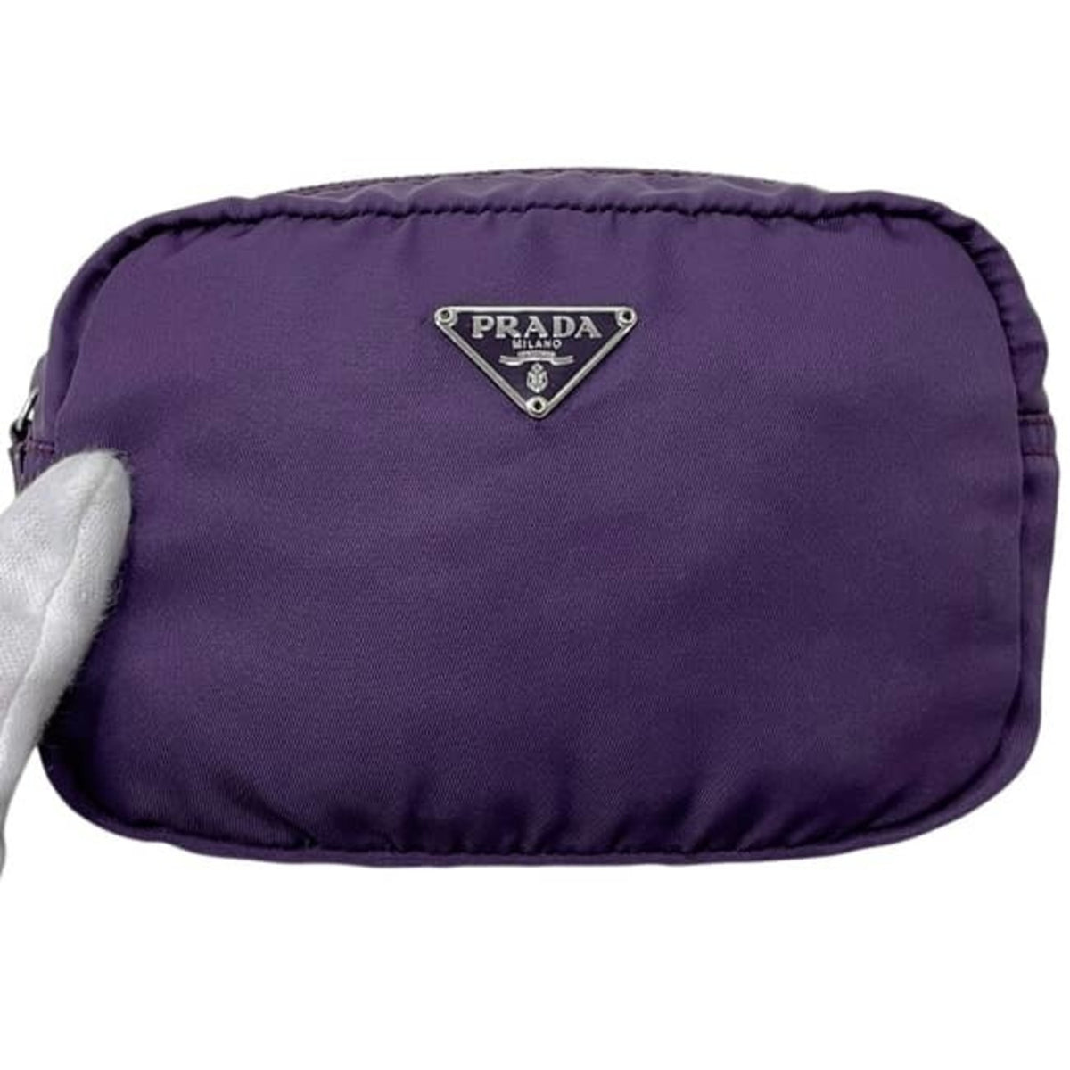 Prada Purple Nylon Pouch (Pre-Owned)
