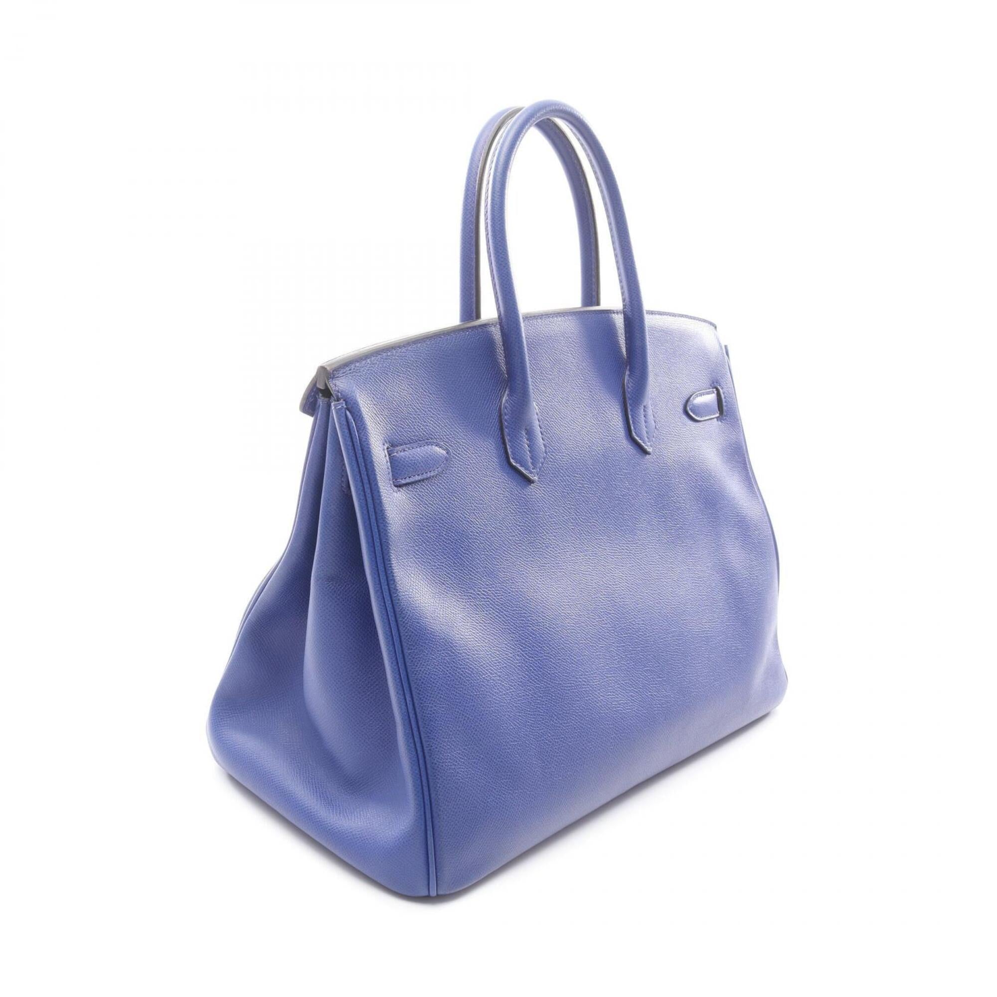 Hermes Blue Epsom Leather Handbag (Pre-Owned)