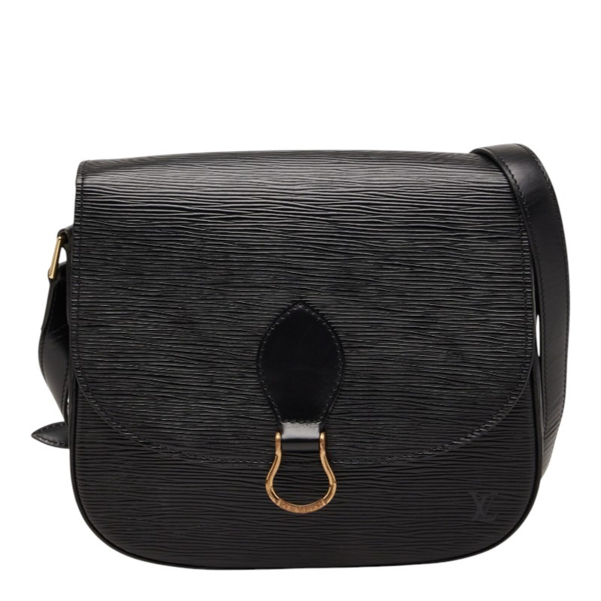 Louis Vuitton Black Noir Leather Shoulder Bag (Pre-Owned)
