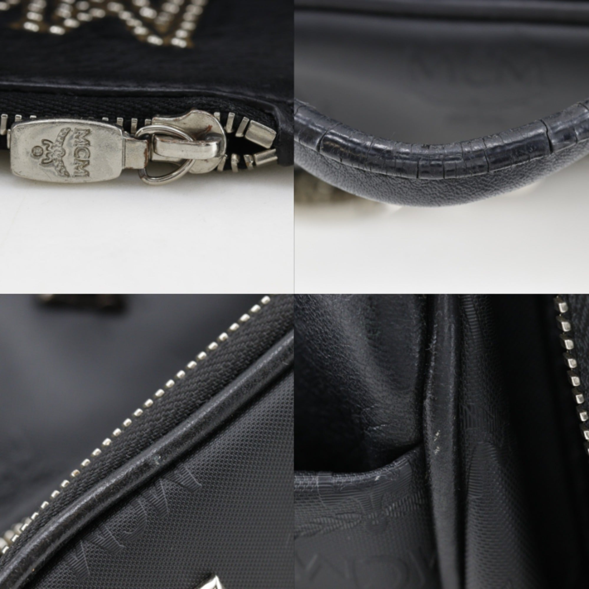 Mcm Black Pvc Backpack (Pre-Owned)