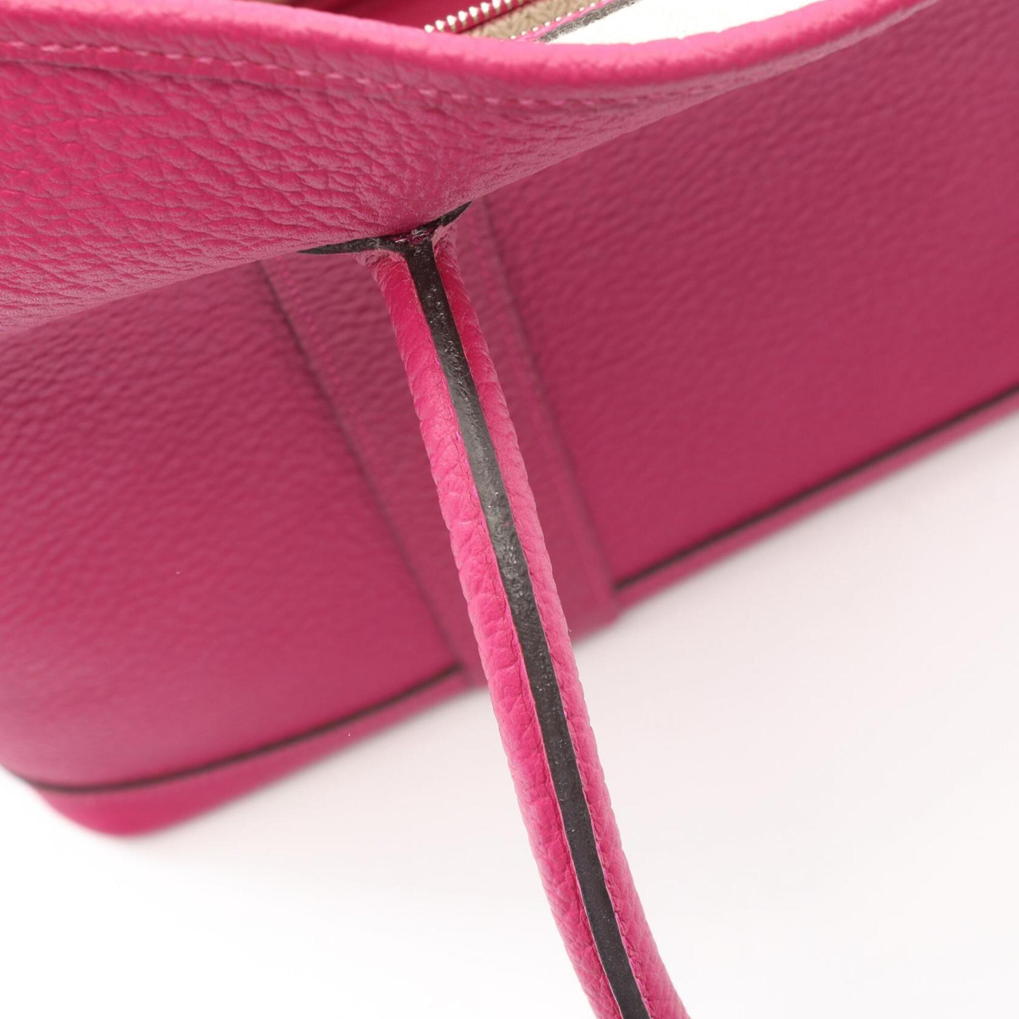 Hermes Pink Country Leather Leather Handbag Tote Bag (Pre-Owned)