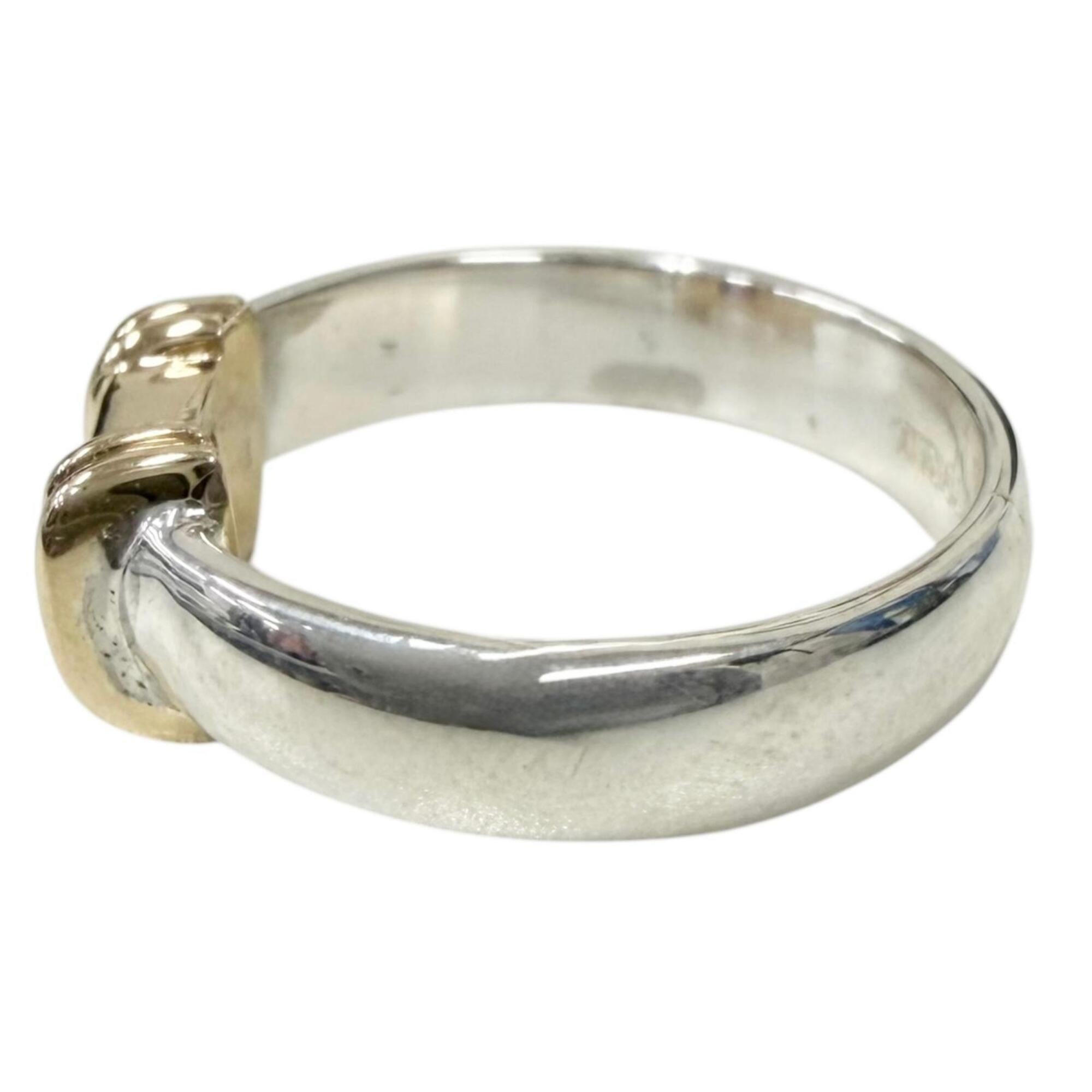 Tiffany Gold Silver Silver 925 Band Ring (Pre-Owned)