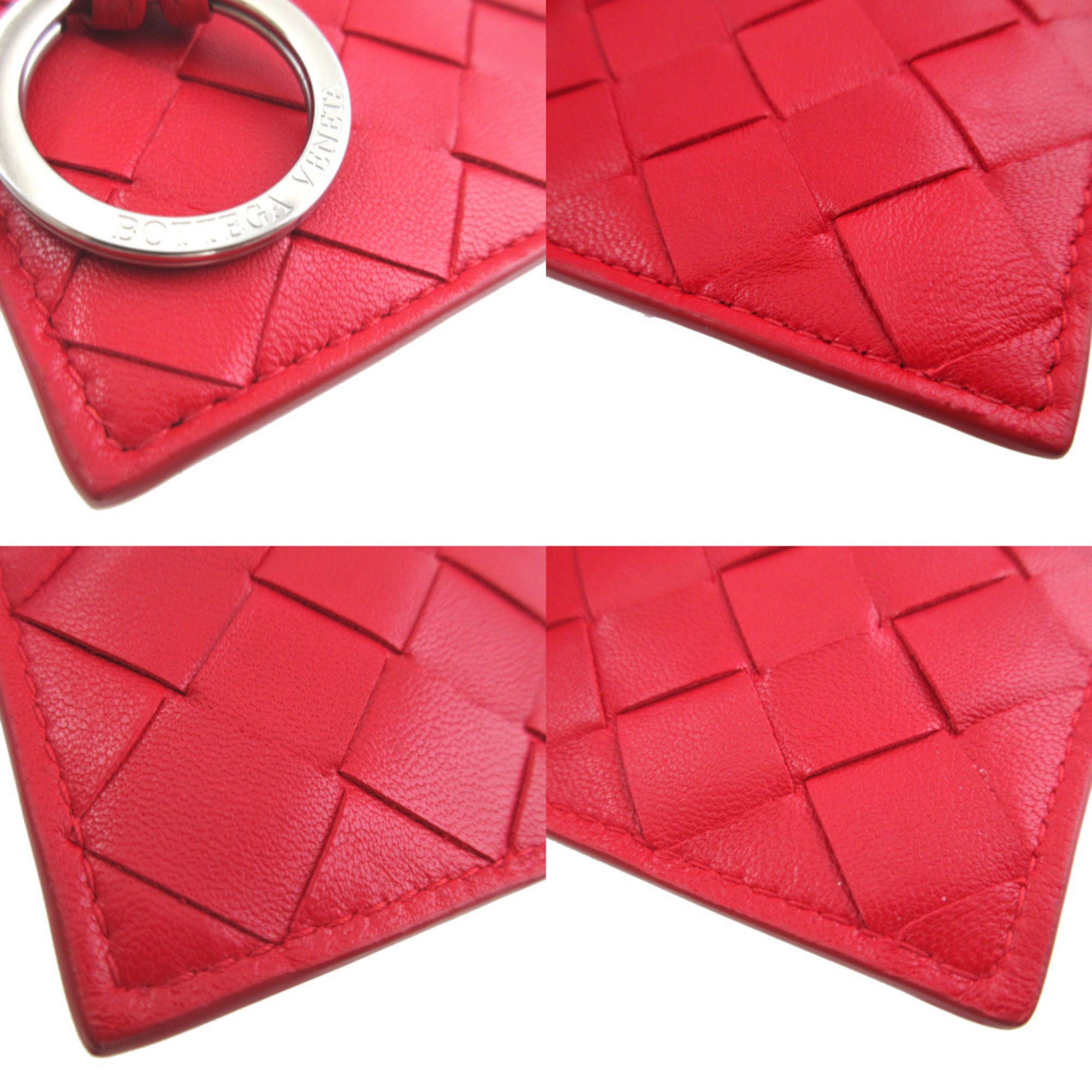 Bottega Veneta Red Color Leather Coin Purse/Coin Case (Pre-Owned)