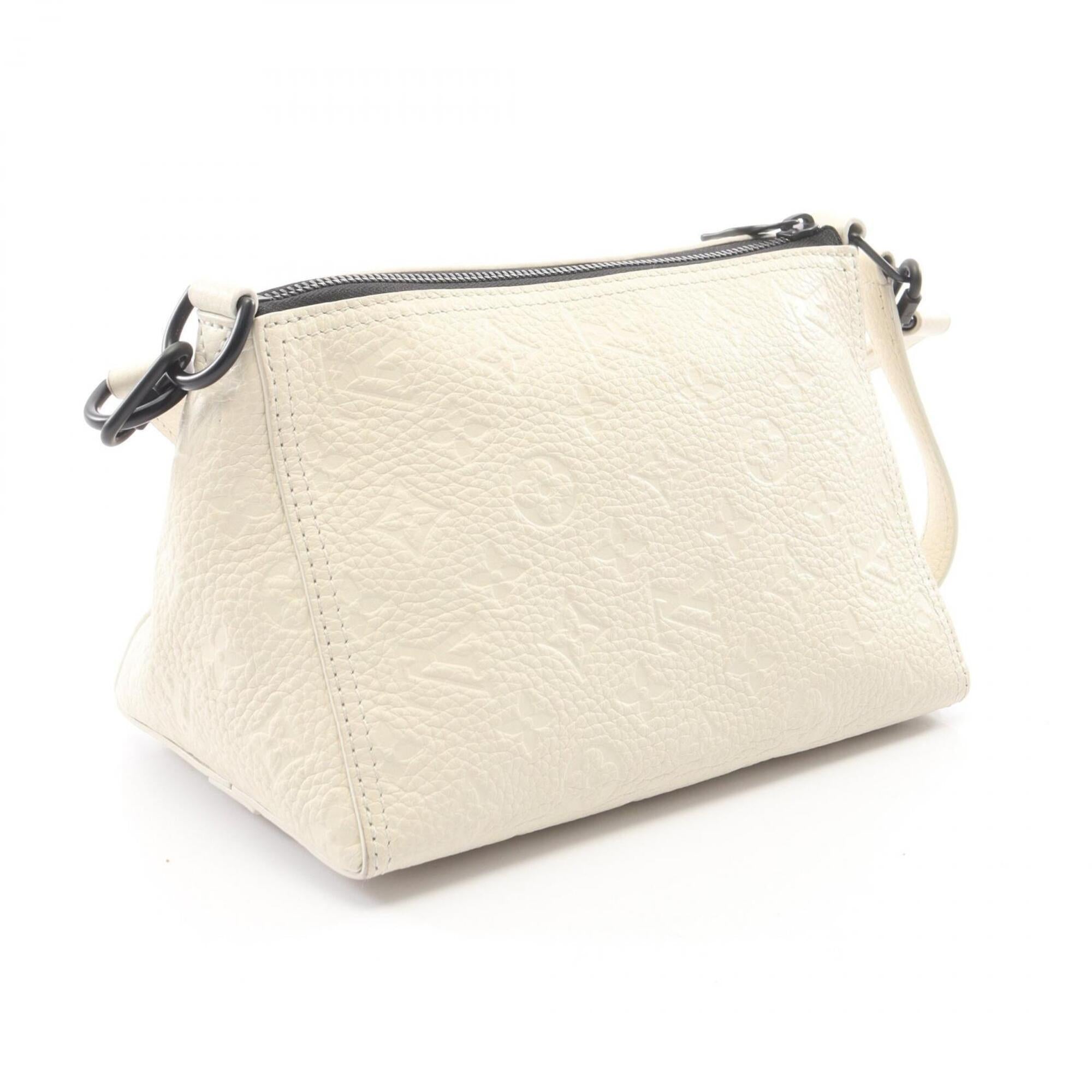Louis Vuitton White Monogram Leather Handbag Shoulder Bag (Pre-Owned)