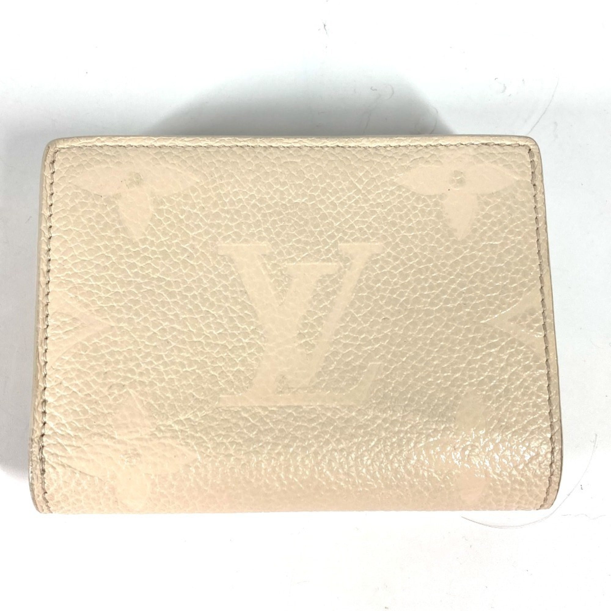 Louis Vuitton Monogram Empreinte Beige Leopard Monogram Empreinte Bill Wallet (Bi-Fold) (Pre-Owned)