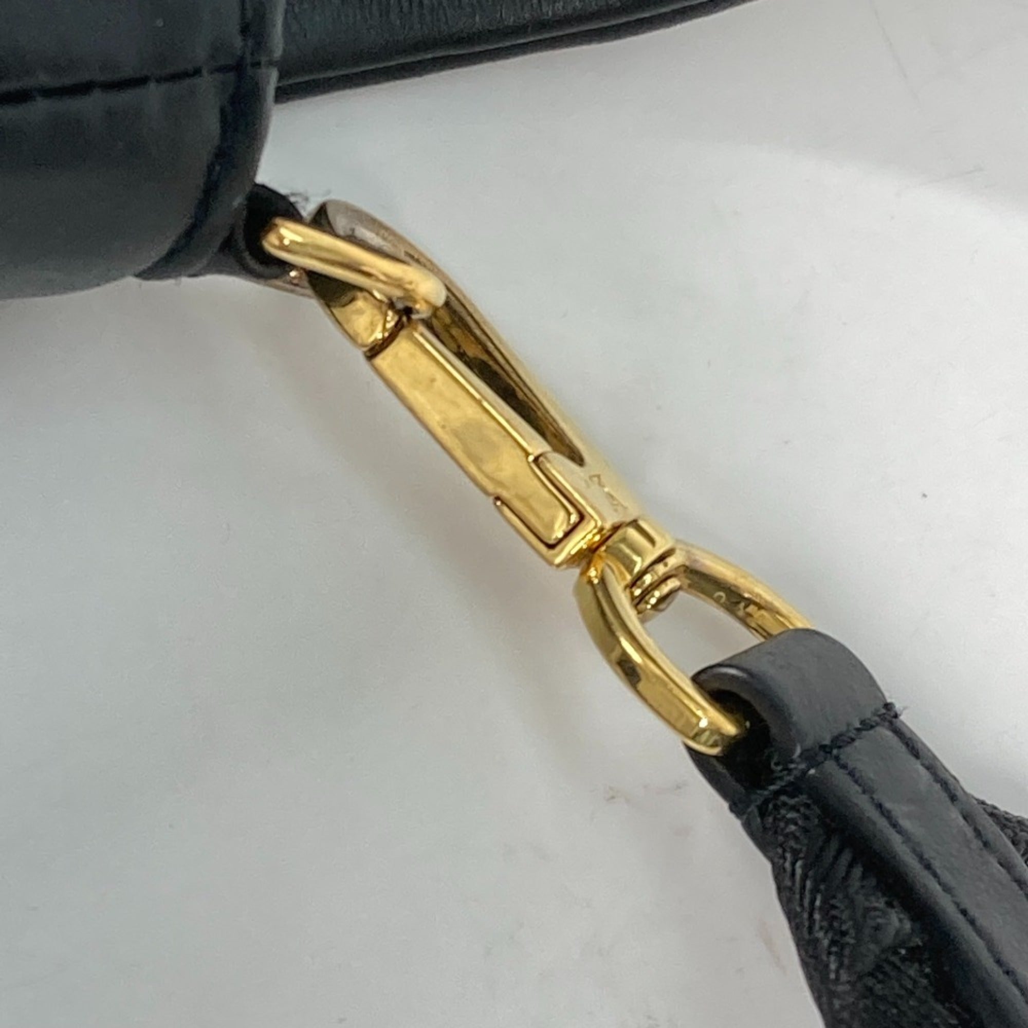 Louis Vuitton Monogram Black Monogram Leather Clutch Bag Shoulder Bag (Pre-Owned)