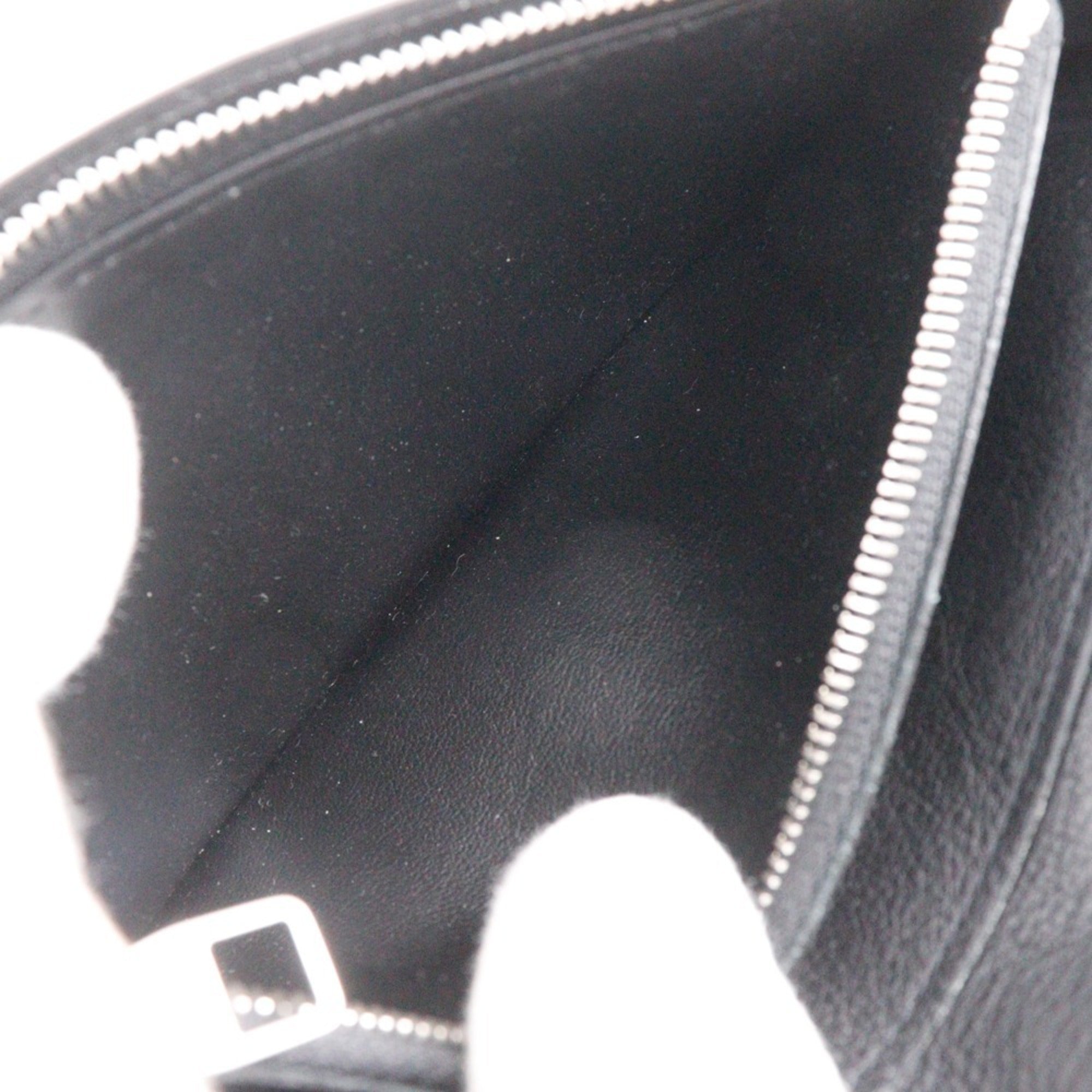 Louis Vuitton Black Leather Long Wallet (Bi-Fold) (Pre-Owned)