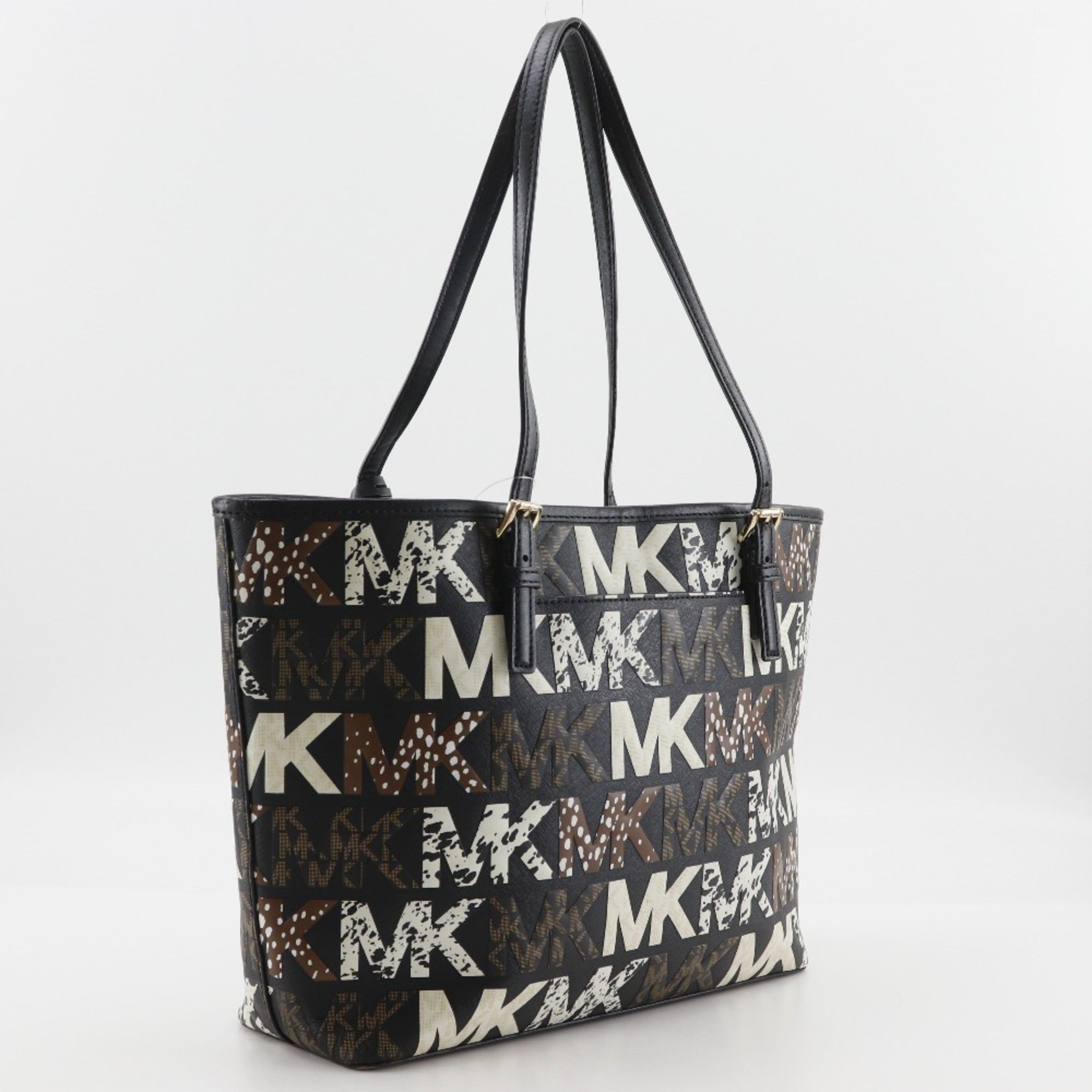 Michael Kors Black Pvc Tote Bag Weekend Bag (Pre-Owned)