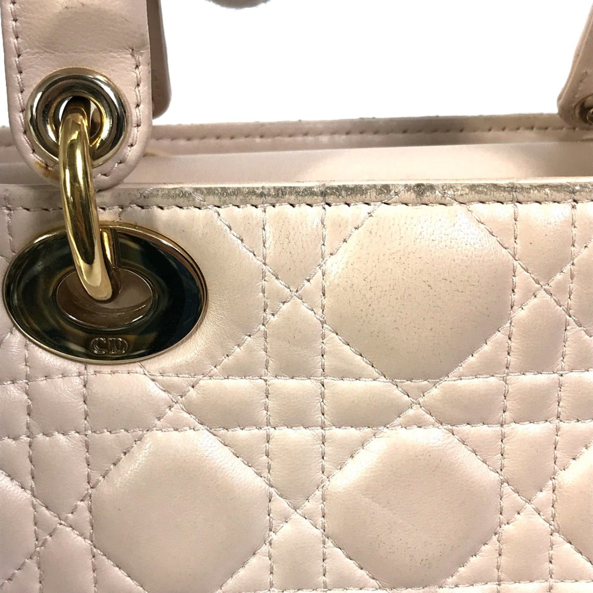 Christian Dior Beige Leather Handbag (Pre-Owned)