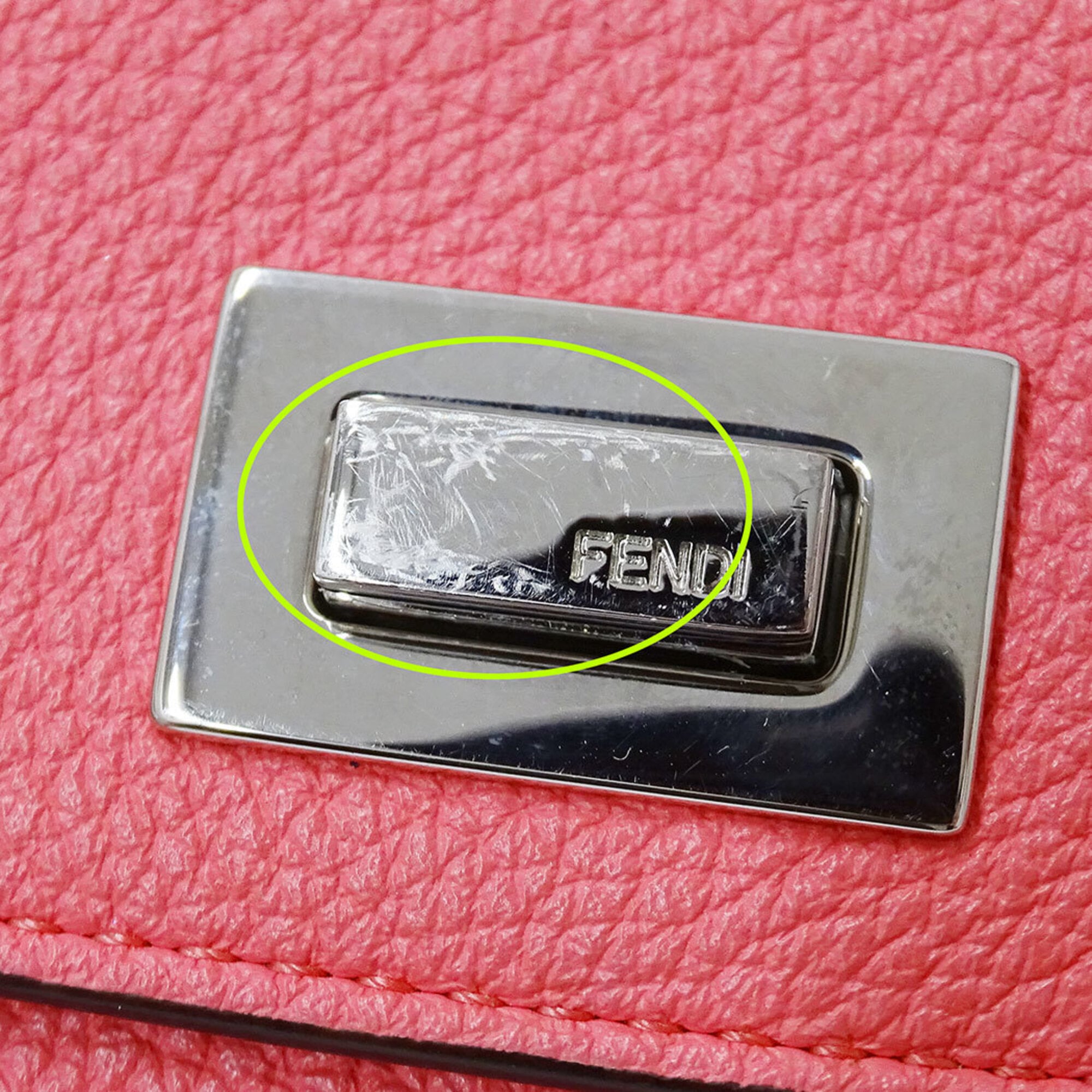 Fendi Pink Leather Wallet (Bi-Fold) (Pre-Owned)