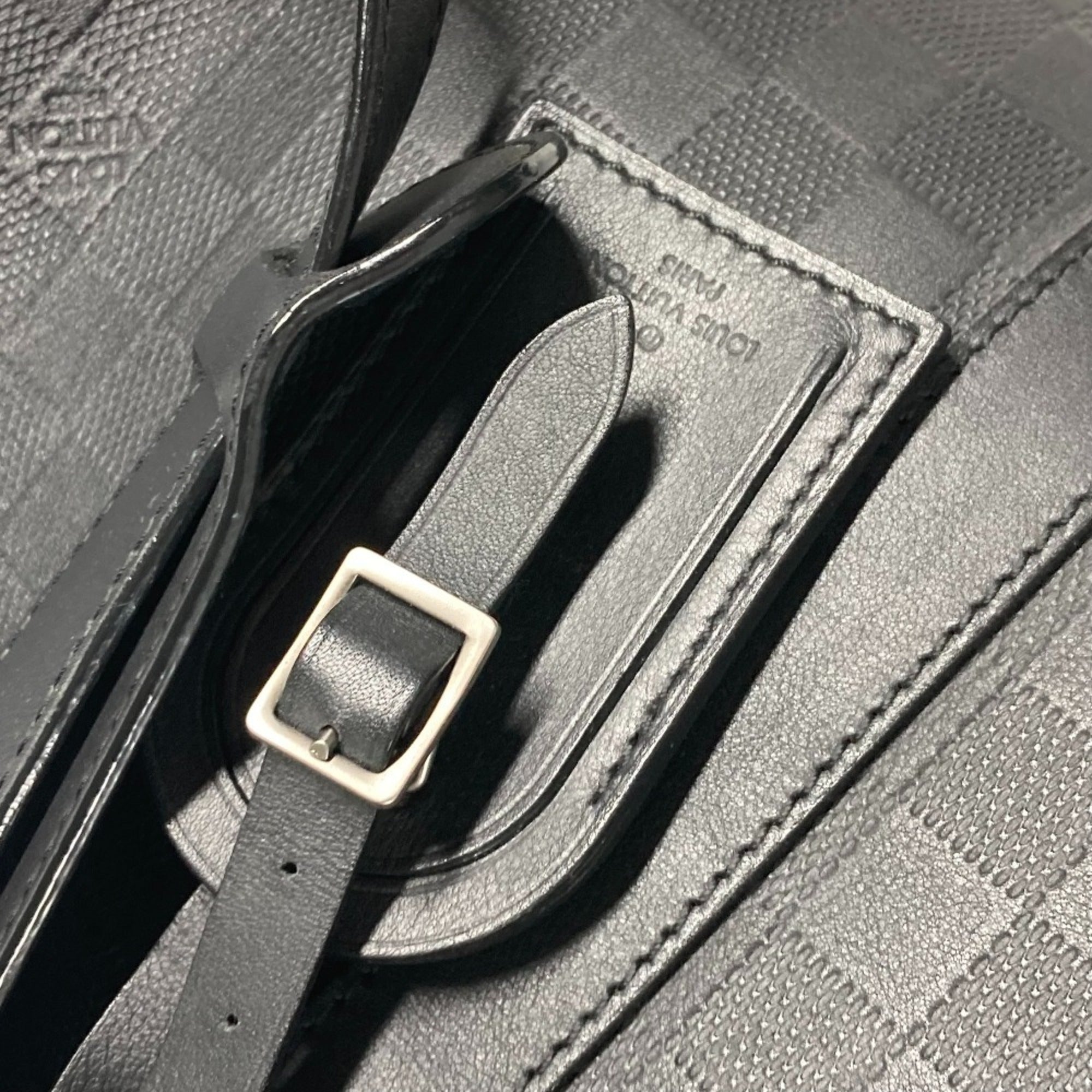 Louis Vuitton Black Onyx Damier Infini Boston Bag Shoulder Bag (Pre-Owned)
