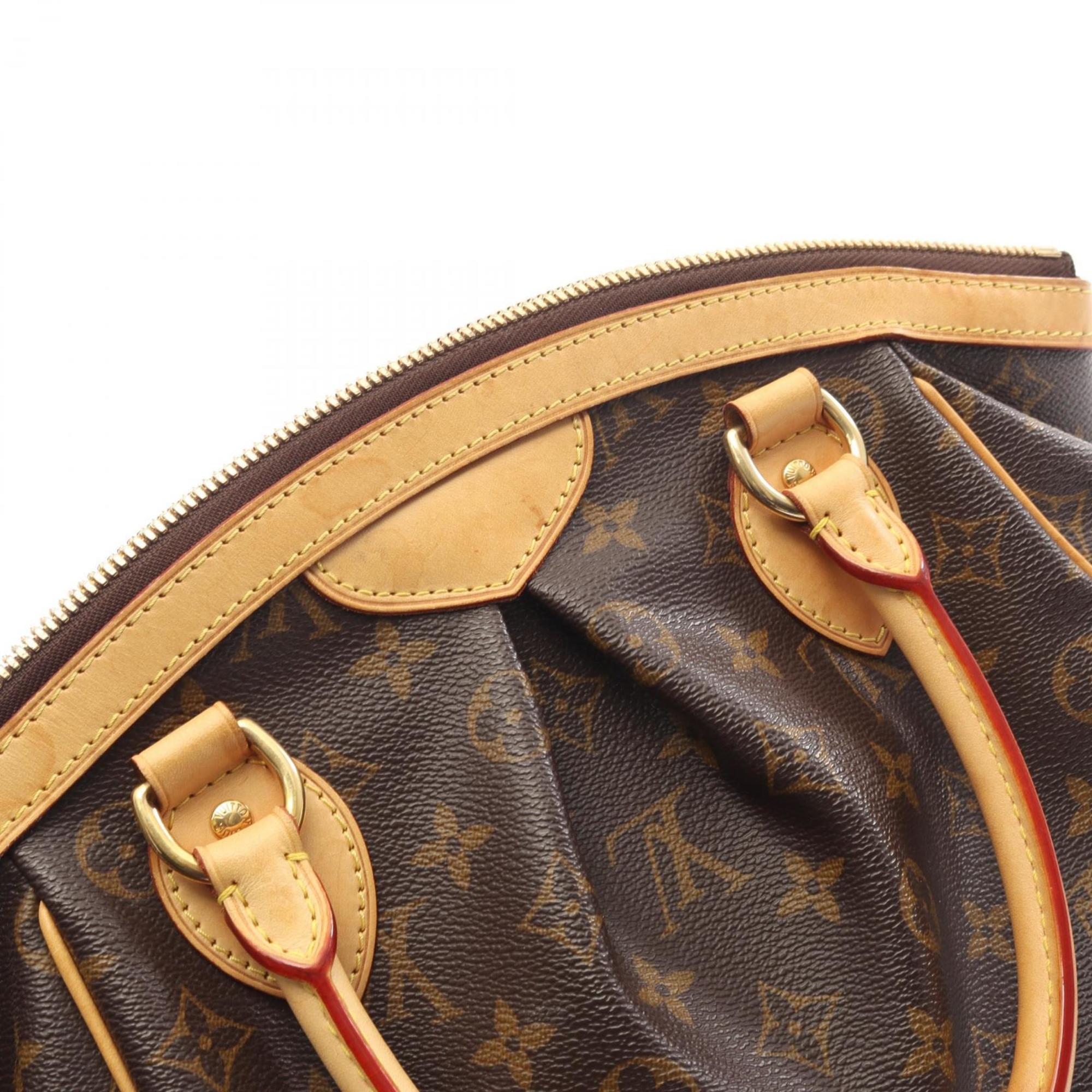 Louis Vuitton Brown Coated Canvas Leather Handbag (Pre-Owned)