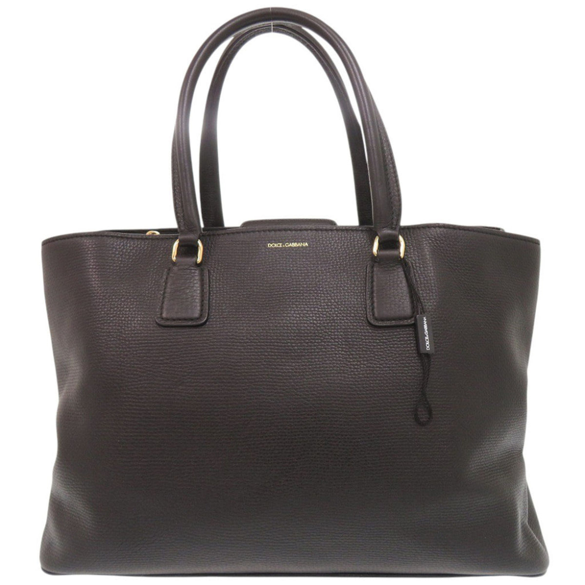 Dolce & Gabbana Black Leather Tote Bag (Pre-Owned)
