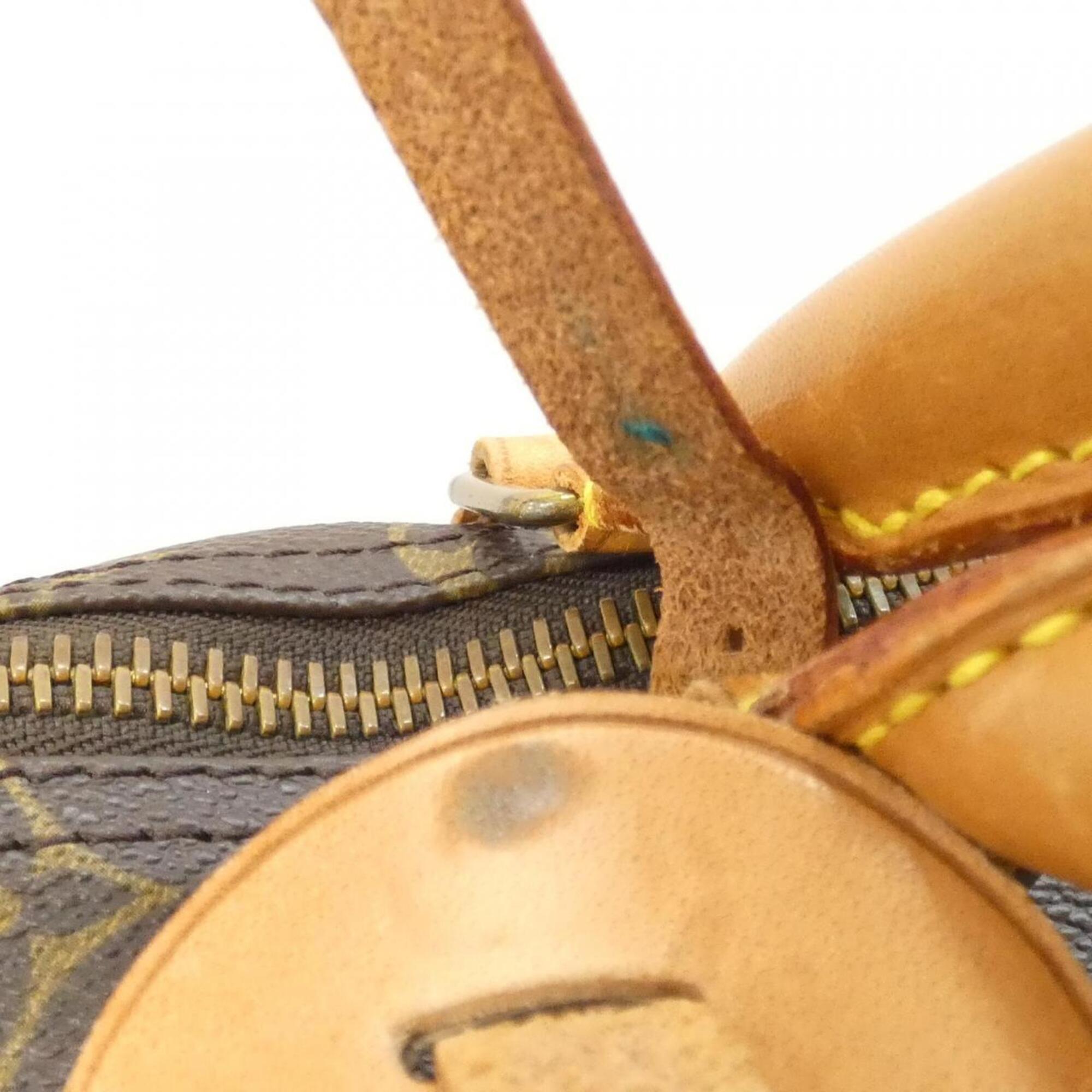 Louis Vuitton Monogram Marron Coated Canvas Boston Bag (Pre-Owned)