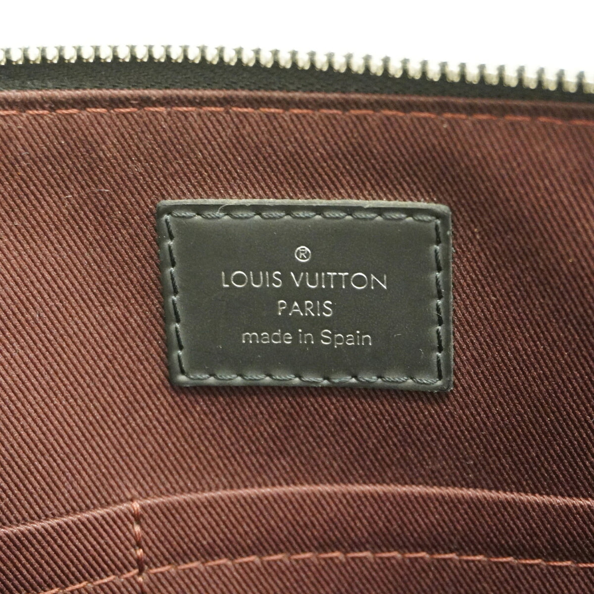 Louis Vuitton Black Brown Briefcase (Pre-Owned)