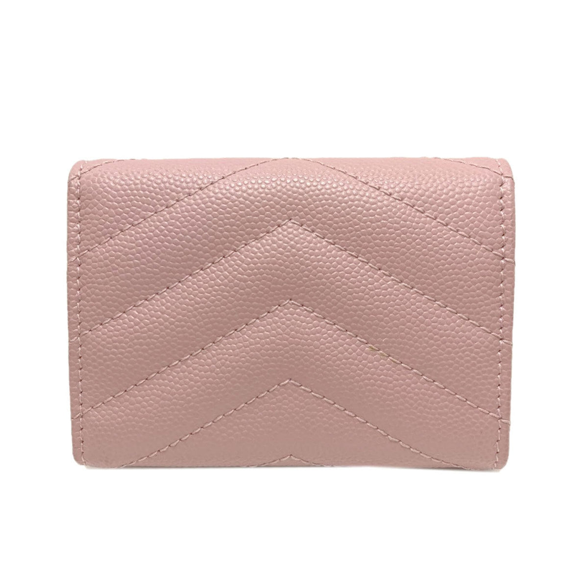 Yves Saint Laurent Pink Leather Wallet (Tri-Fold) (Pre-Owned)