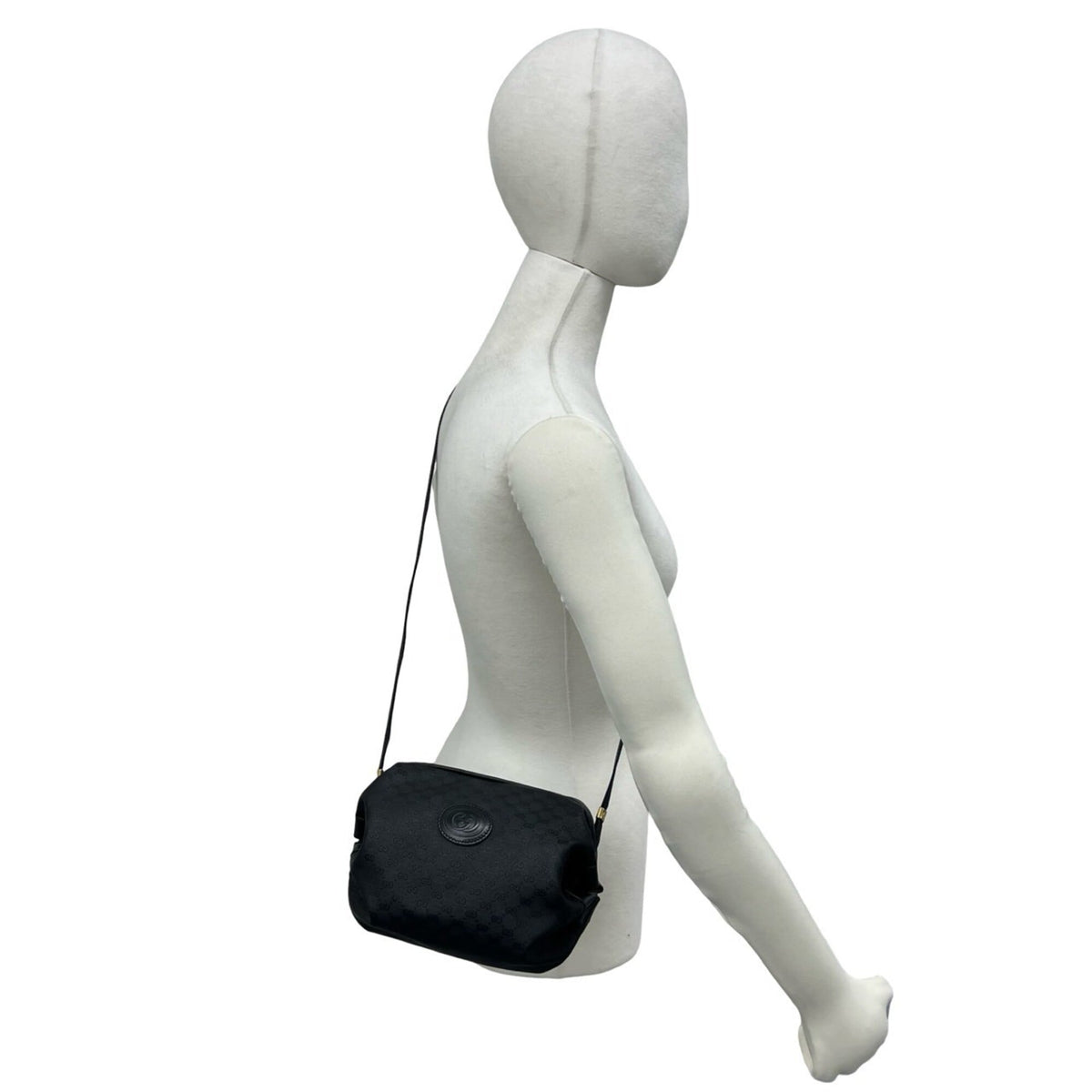 Gucci Black Pvc Leather Pochette Shoulder Bag (Pre-Owned)
